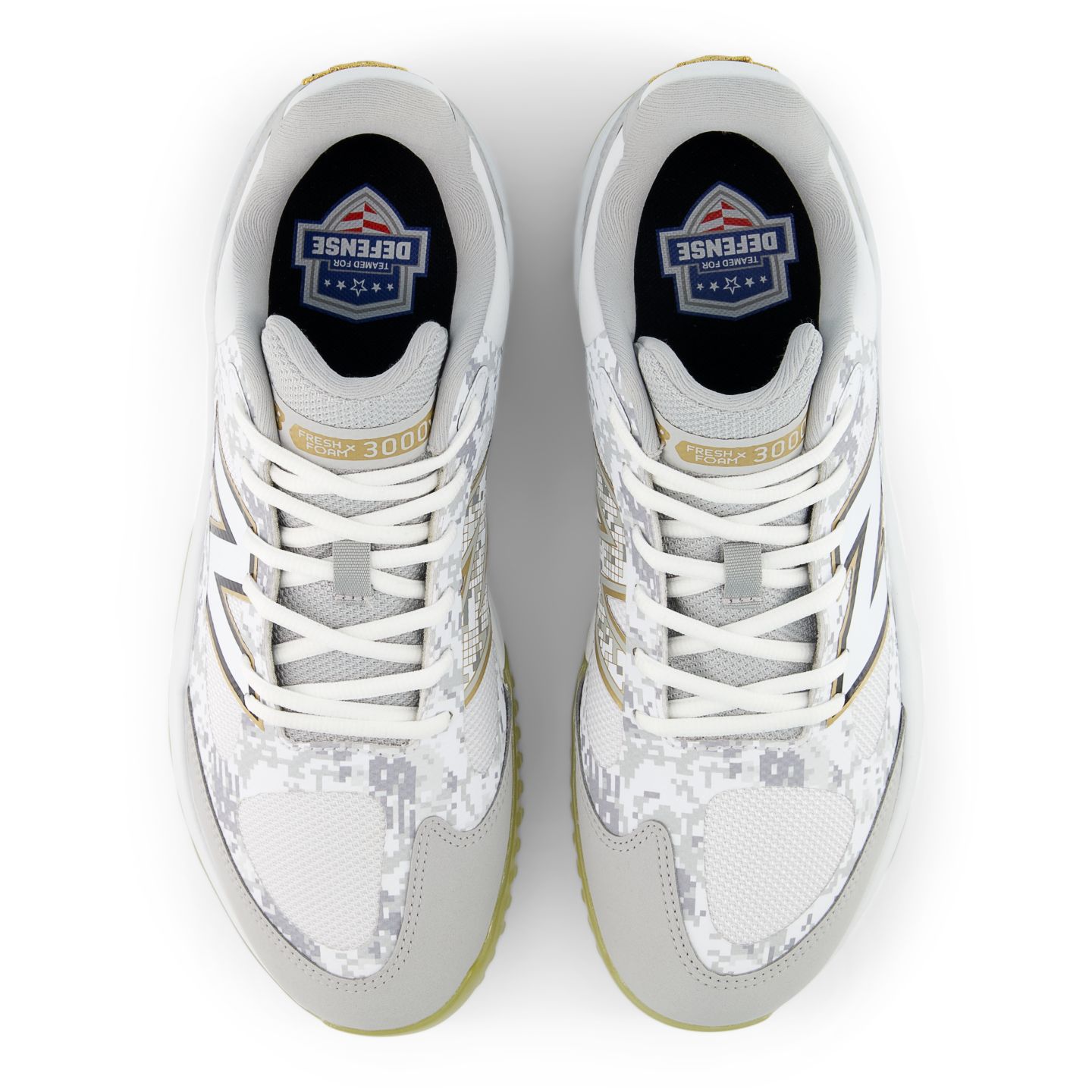 Мужские кроссовки New Balance 3000v7 Armed Forces Turf-Trainer, цвет: Зелёный / Серый — фото 4