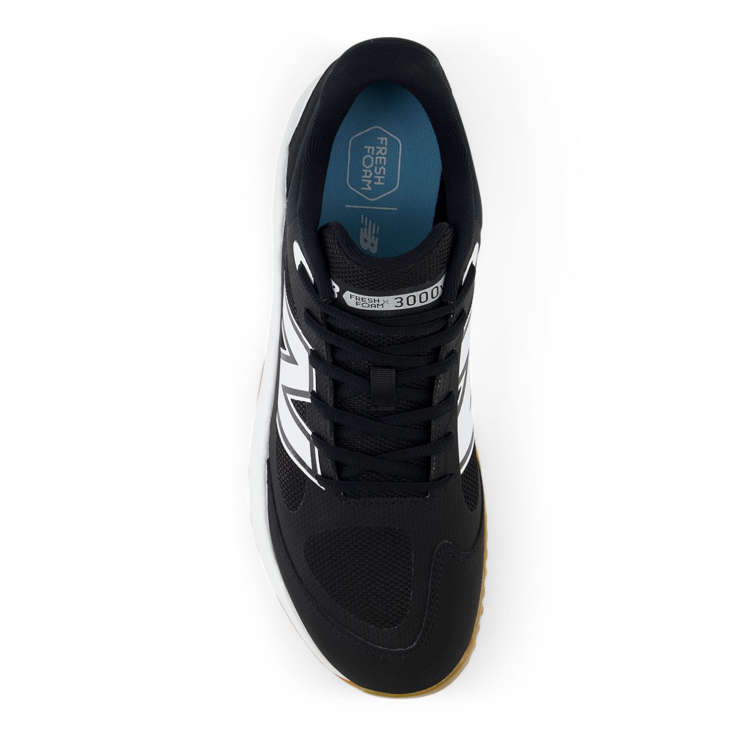 Мужские кроссовки New Balance Fresh Foam 3000v7 Turf-Trainer, цвет: Чёрный / Белый — фото 6
