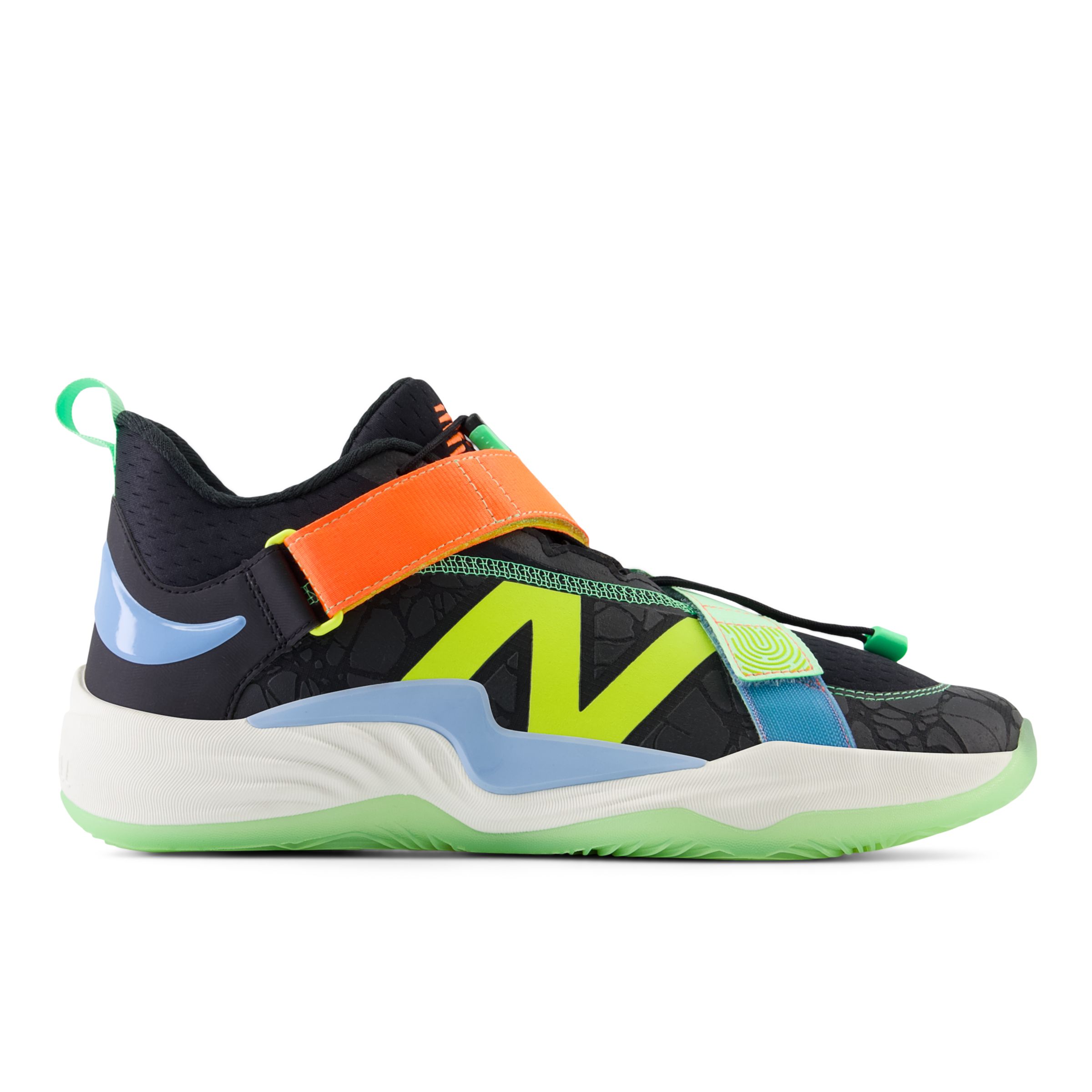 뉴발란스 New Balance FuelCell Lindor 2 Pre-Game,Black with Neon Dragonfly and Electric Jade