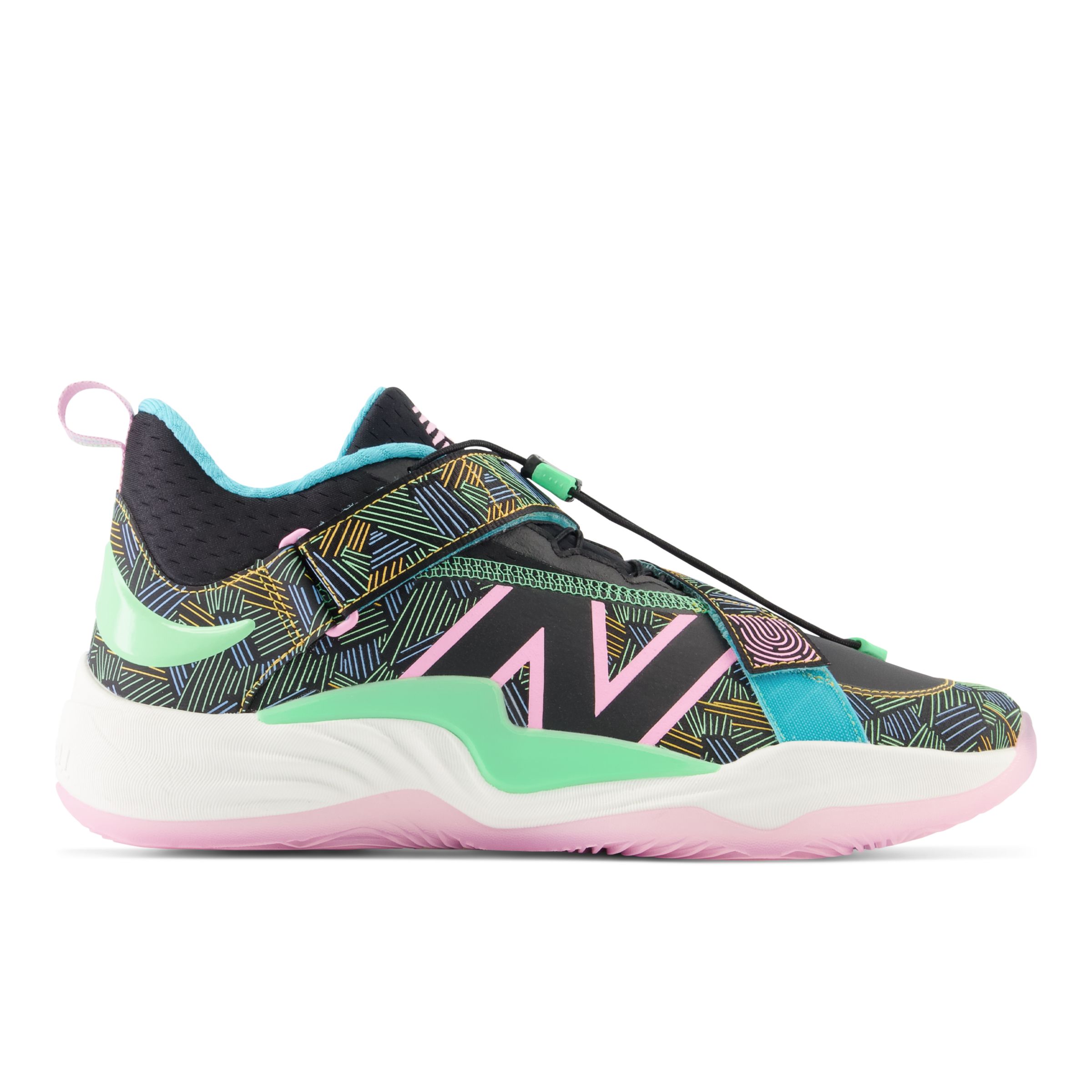 New Balance Unisex FuelCell Lindor 2 Pre-GameTropical Fiesta - Black/Pink/Green/Orange - TLINDWC2