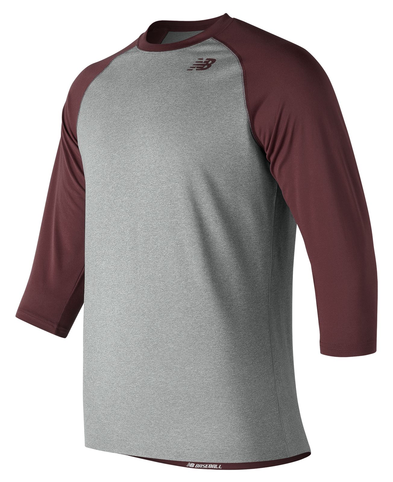 

New Balance Men's 3/4 Baseball Raglan Top Red - Red