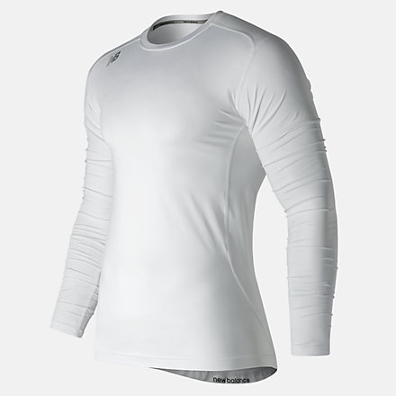 New Balance NB Long Sleeve Compression Top, TMMT708WT image number null