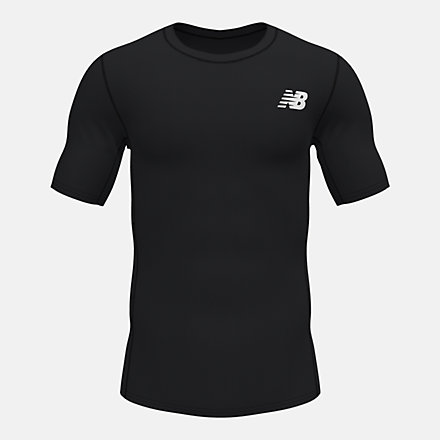 New Balance Baselayer Short Sleeve Top, TMMT734TBK image number null