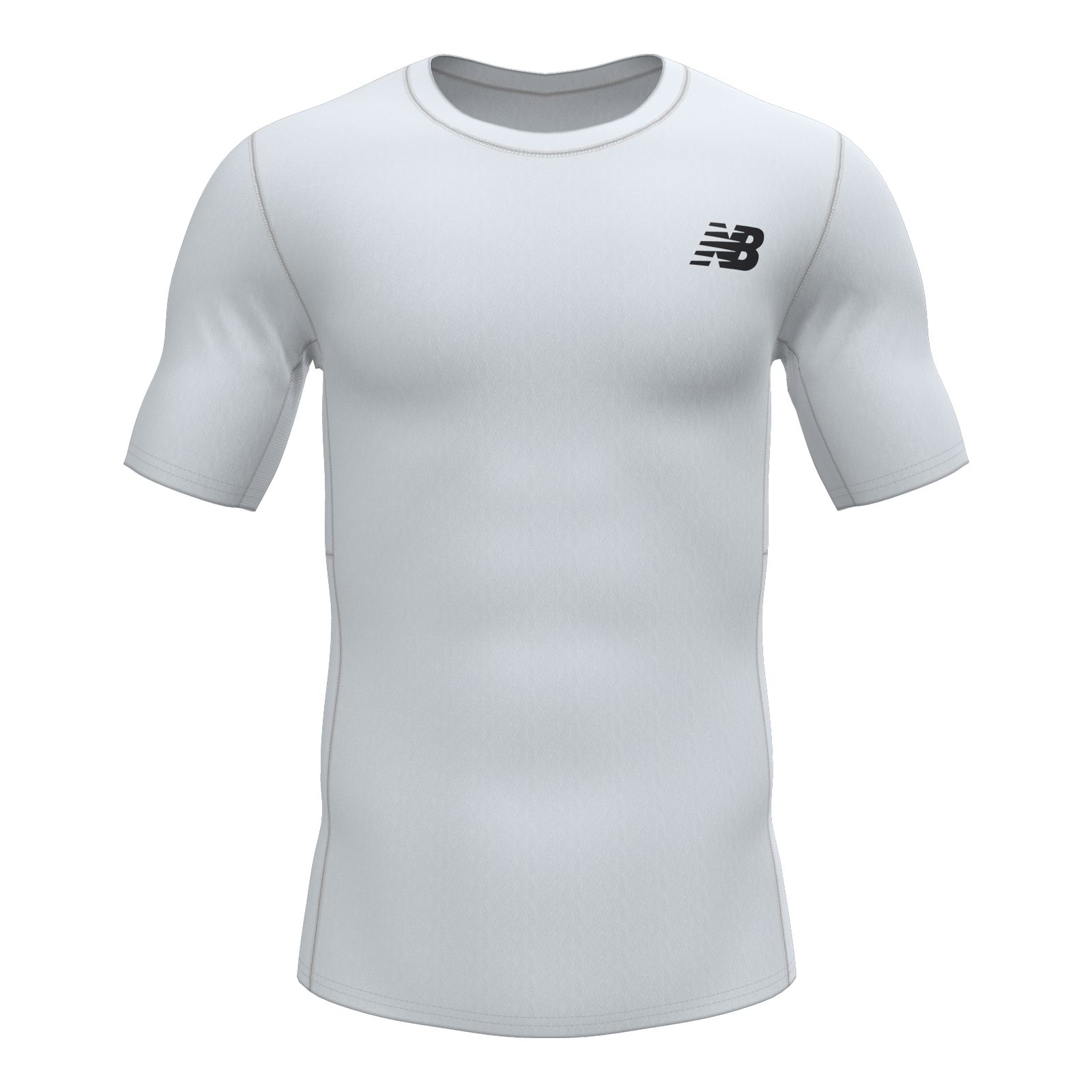 

New Balance Men's Baselayer Short Sleeve Top White - White