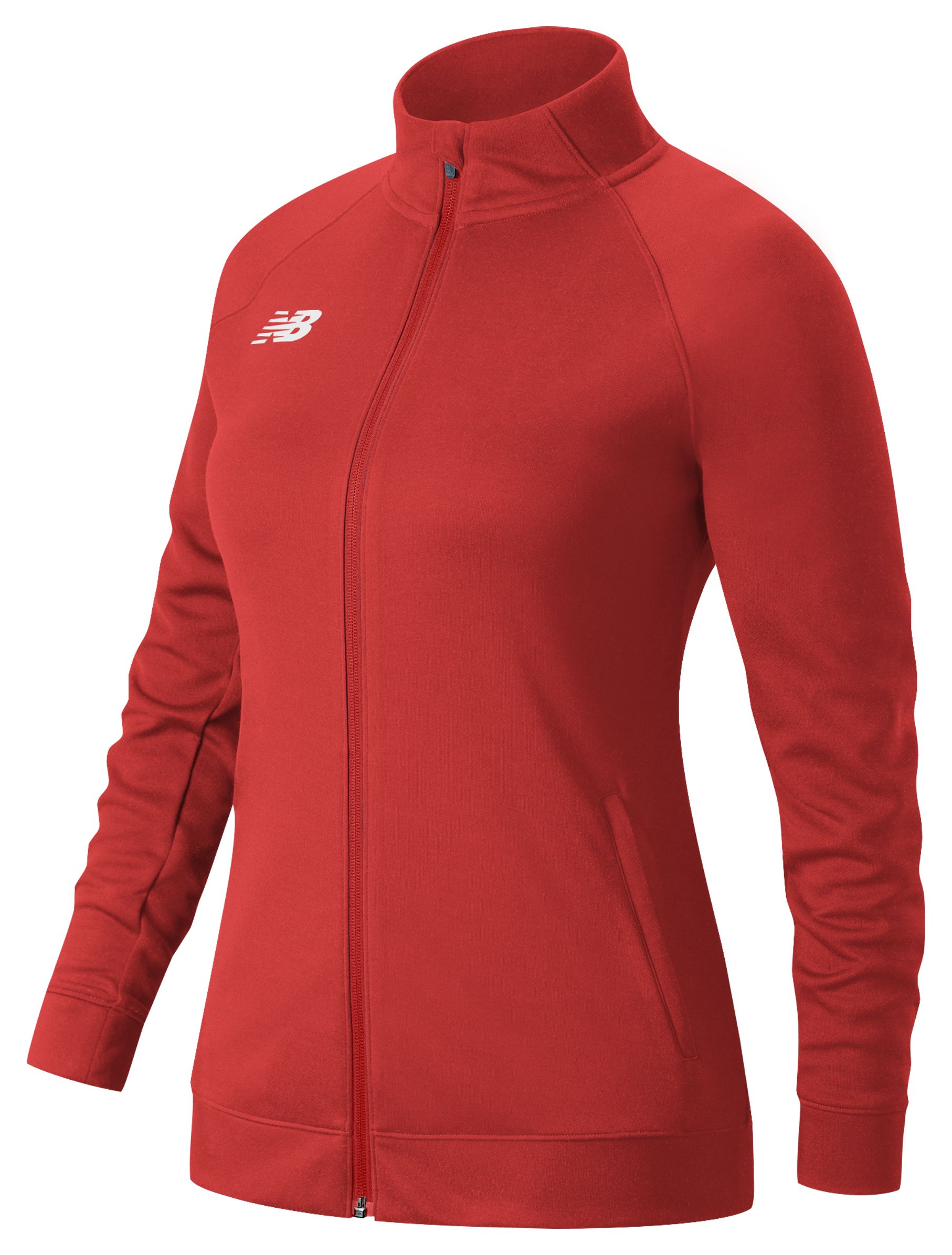 

New Balance Women's Knit Training Jacket Red - Red