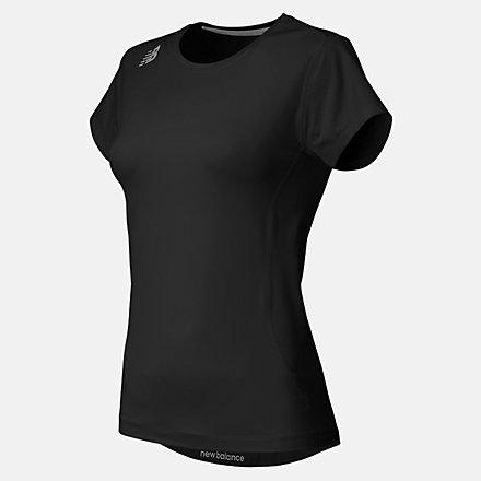 New Balance NB Short Sleeve Compression Top, TMWT707TBK image number null