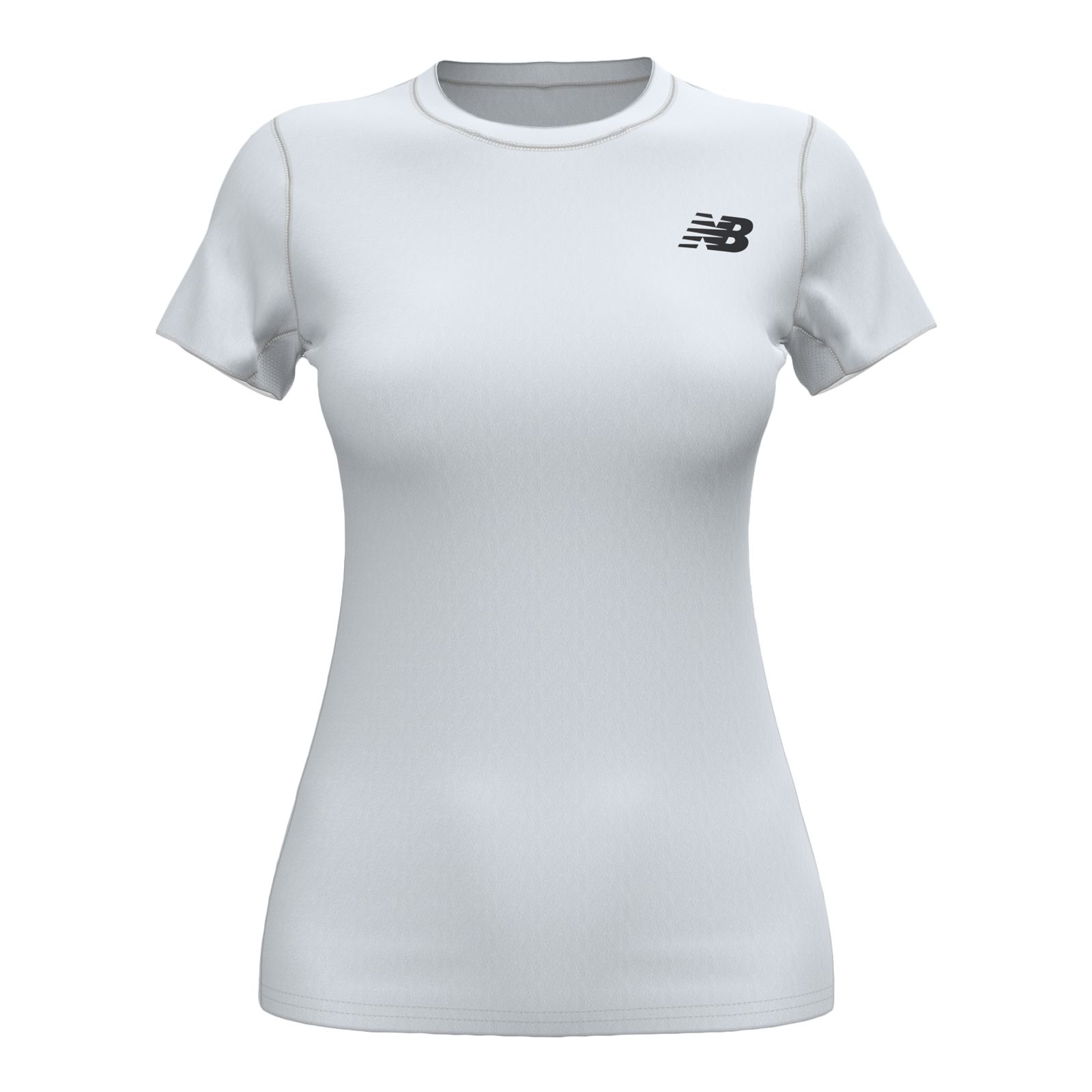 

New Balance Women's W Baselayer Short Sleeve Top White - White