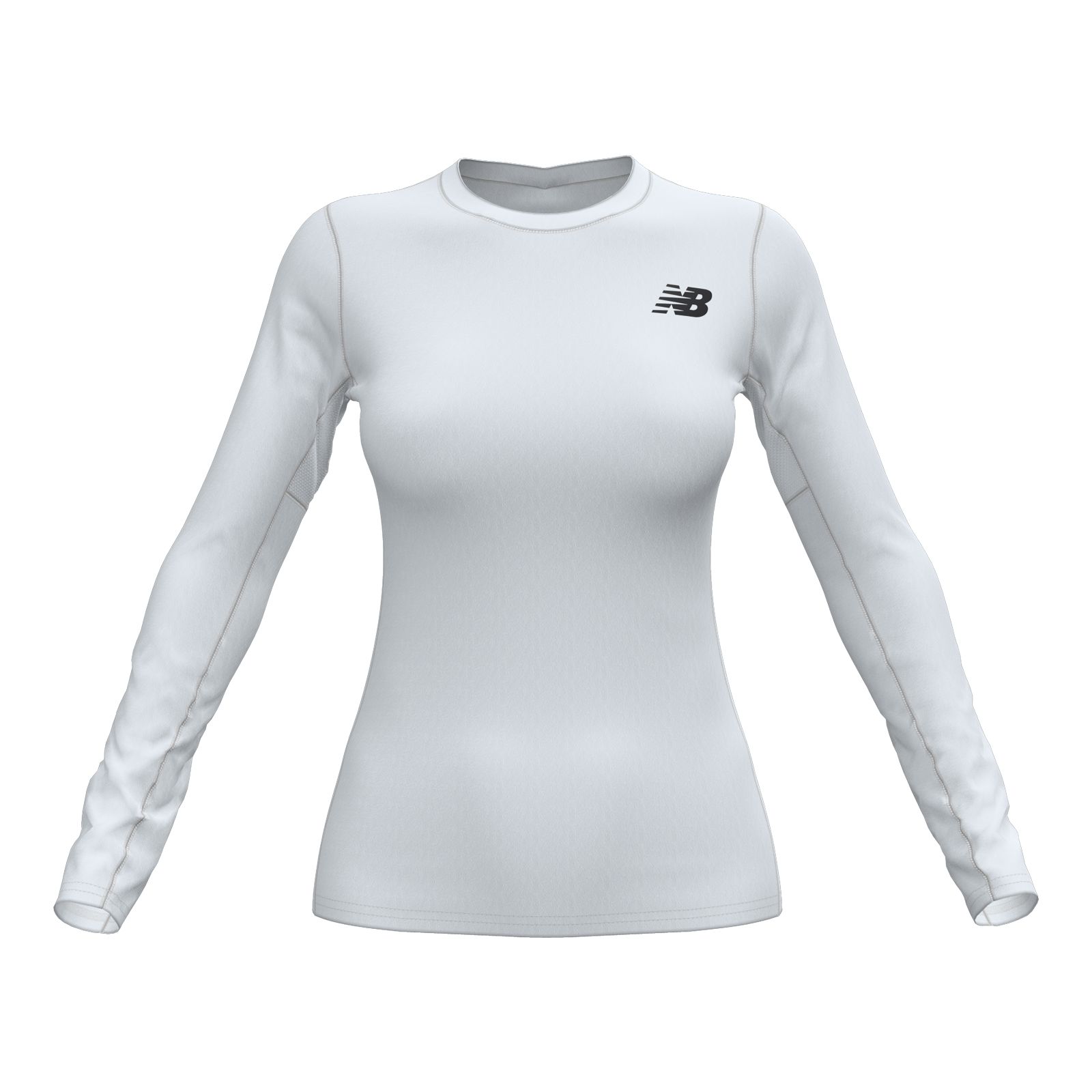 

New Balance Women's W Baselayer Long Sleeve Top White - White