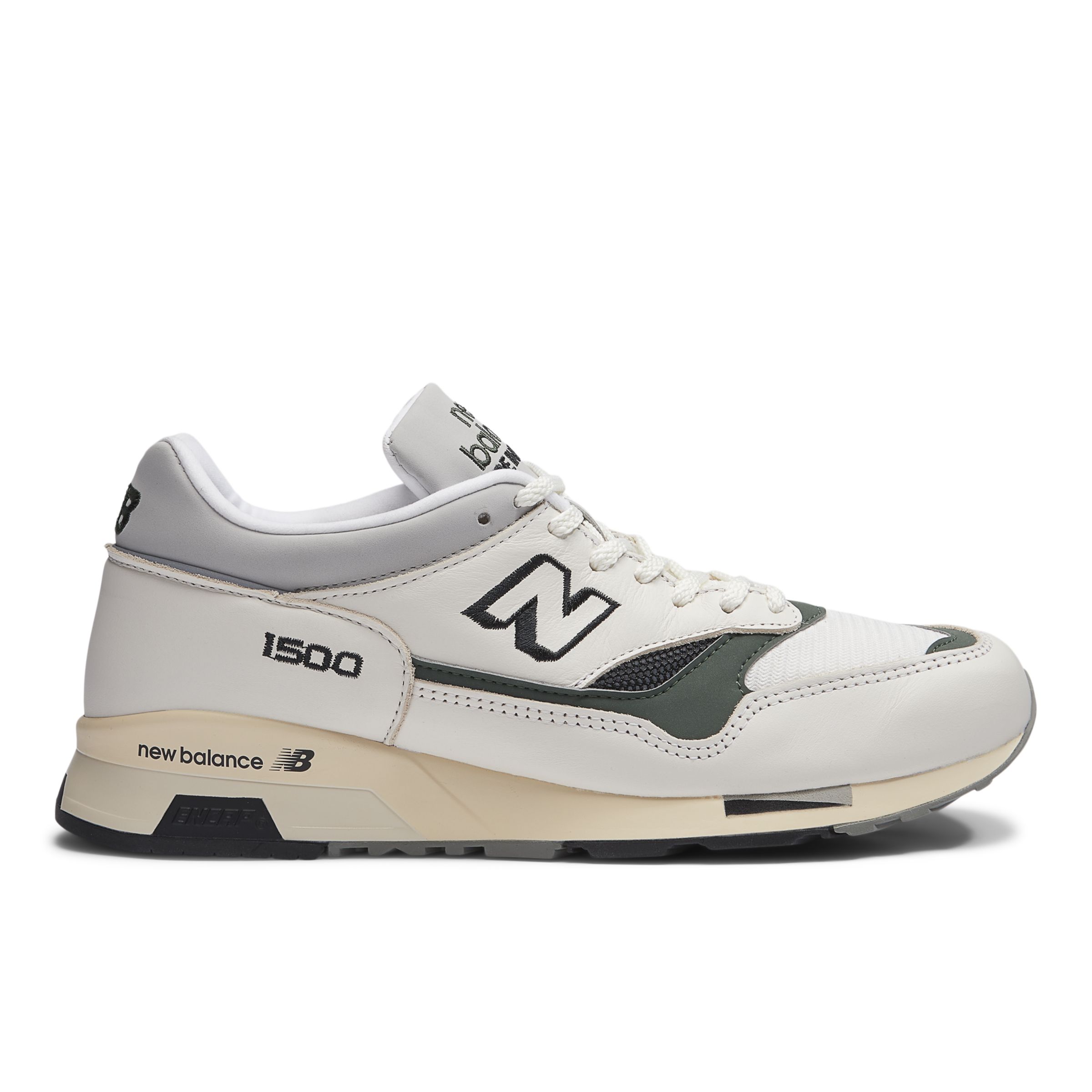 

New Balance Unisex Made in UK 1500 - Iconic Influences White/Green/Black/Grey - White/Green/Black/Grey