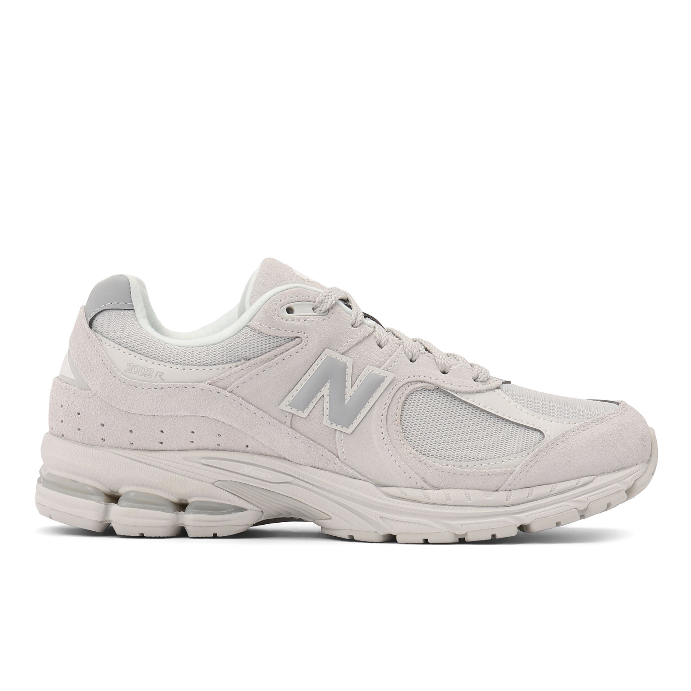 New Balance Unisex 2002R in Grey Suede/Mesh, size 11