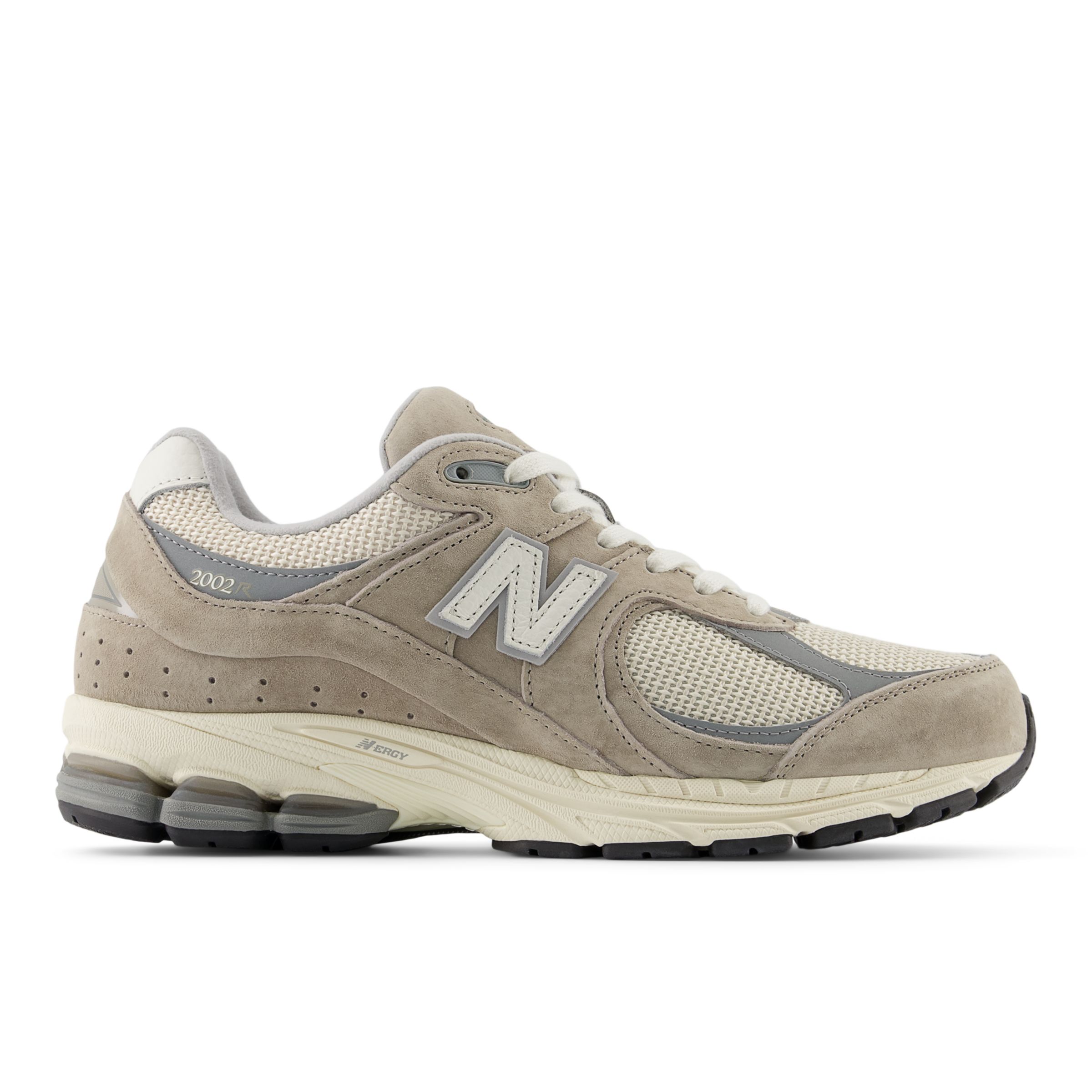 New Balance Unisex 2002R in Brown/Beige Suede/Mesh, size 8.5