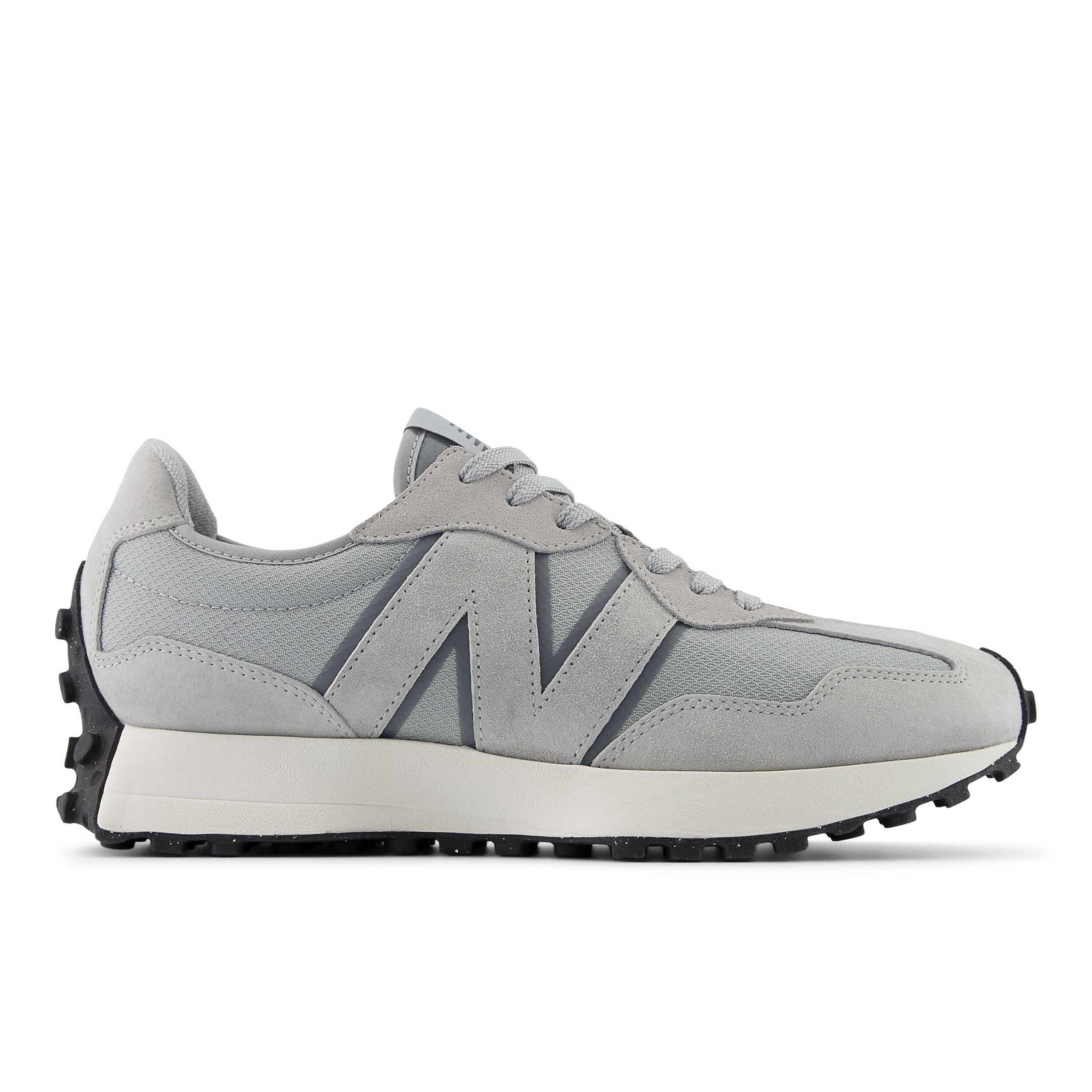 New Balance Unisex 327 in Grey Suede/Mesh, size 7