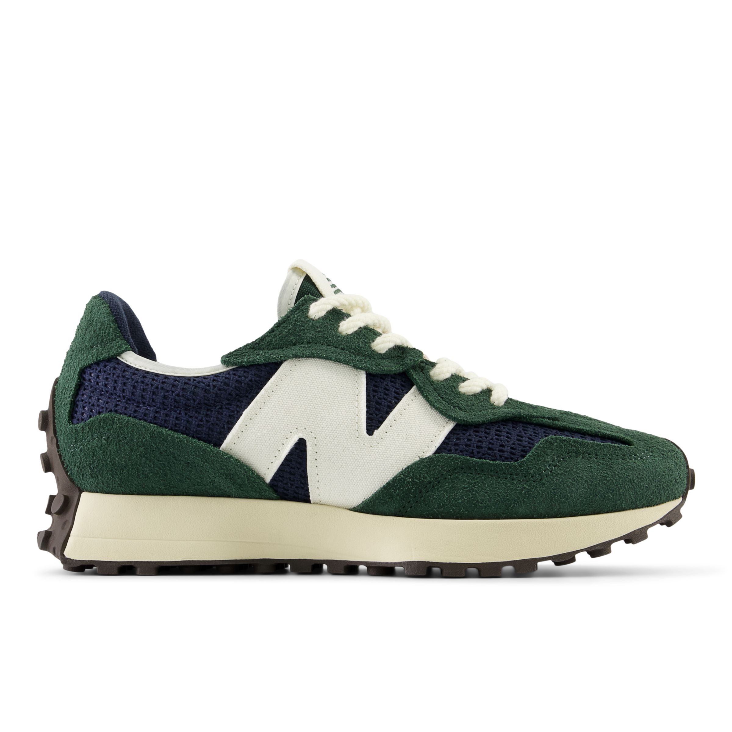 

New Balance Unisex 327 en Vert/Gris, Suede/Mesh, Taille 37.5 Large