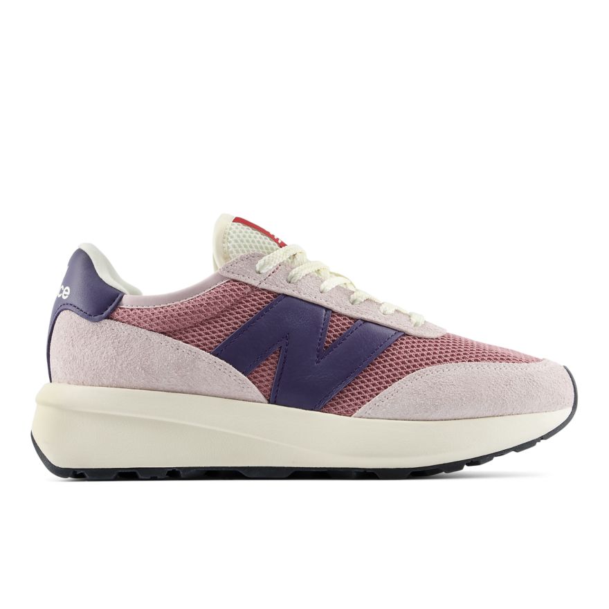 New Balance Unisex-Adult 370 V1 Sneaker (Stone Pink/Shadow Red)