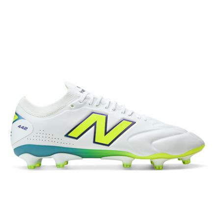 442 Elite Knit FG V3, WHITE with ALKALINE GREEN, U41FM8MG