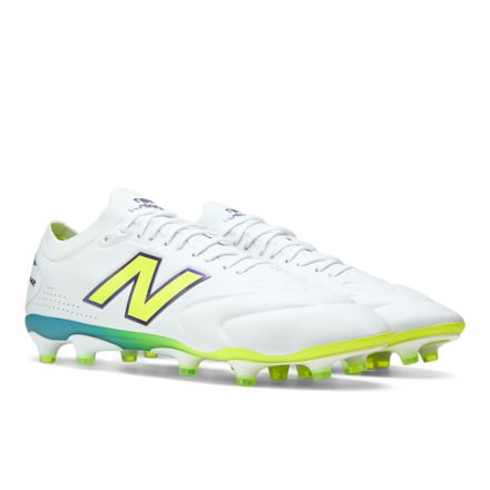 442 Elite Knit FG V3, WHITE with ALKALINE GREEN, U41FM8MG
