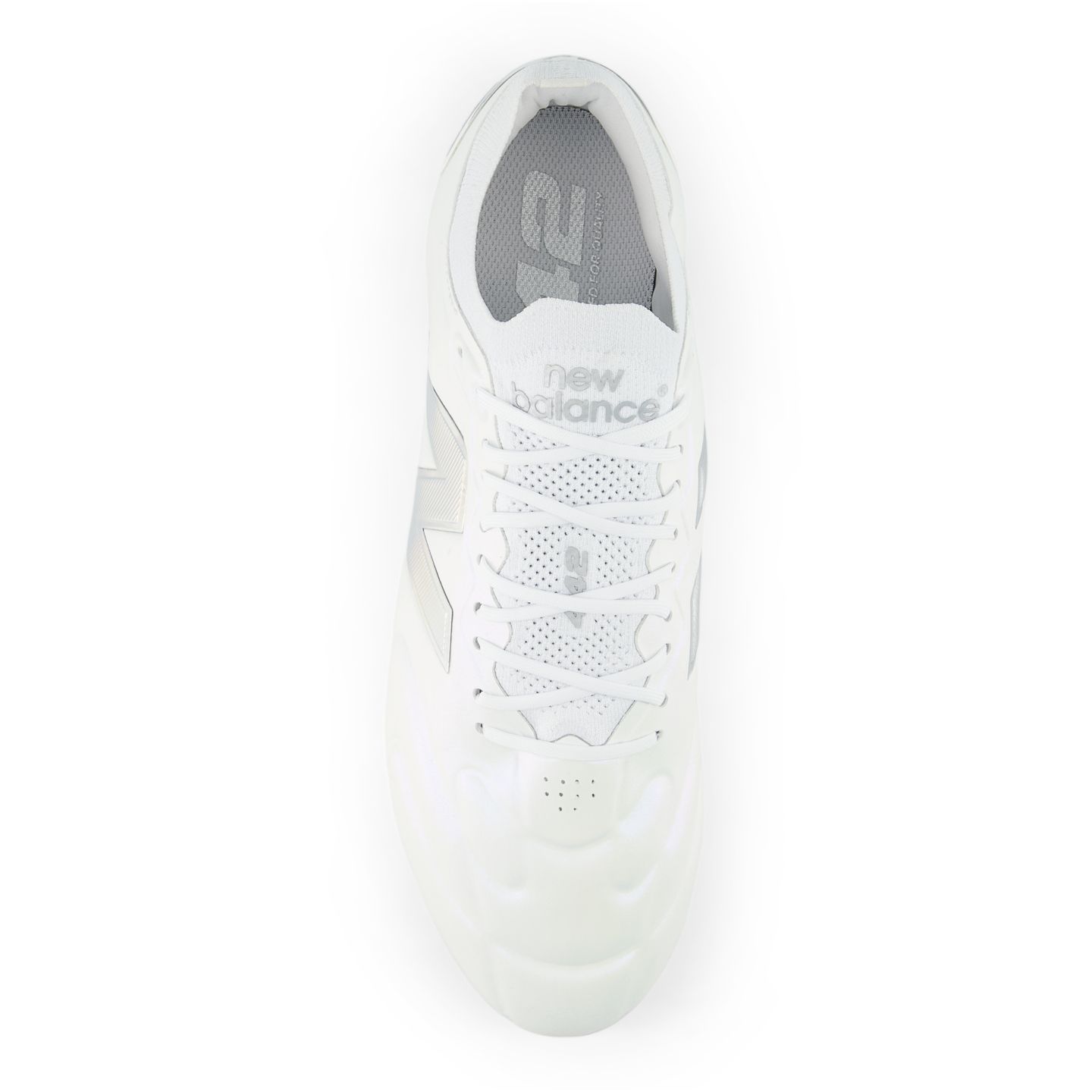 Мужские бутсы New Balance 442 Elite Knit FG V3, цвет: Белый / Серый — фото 3