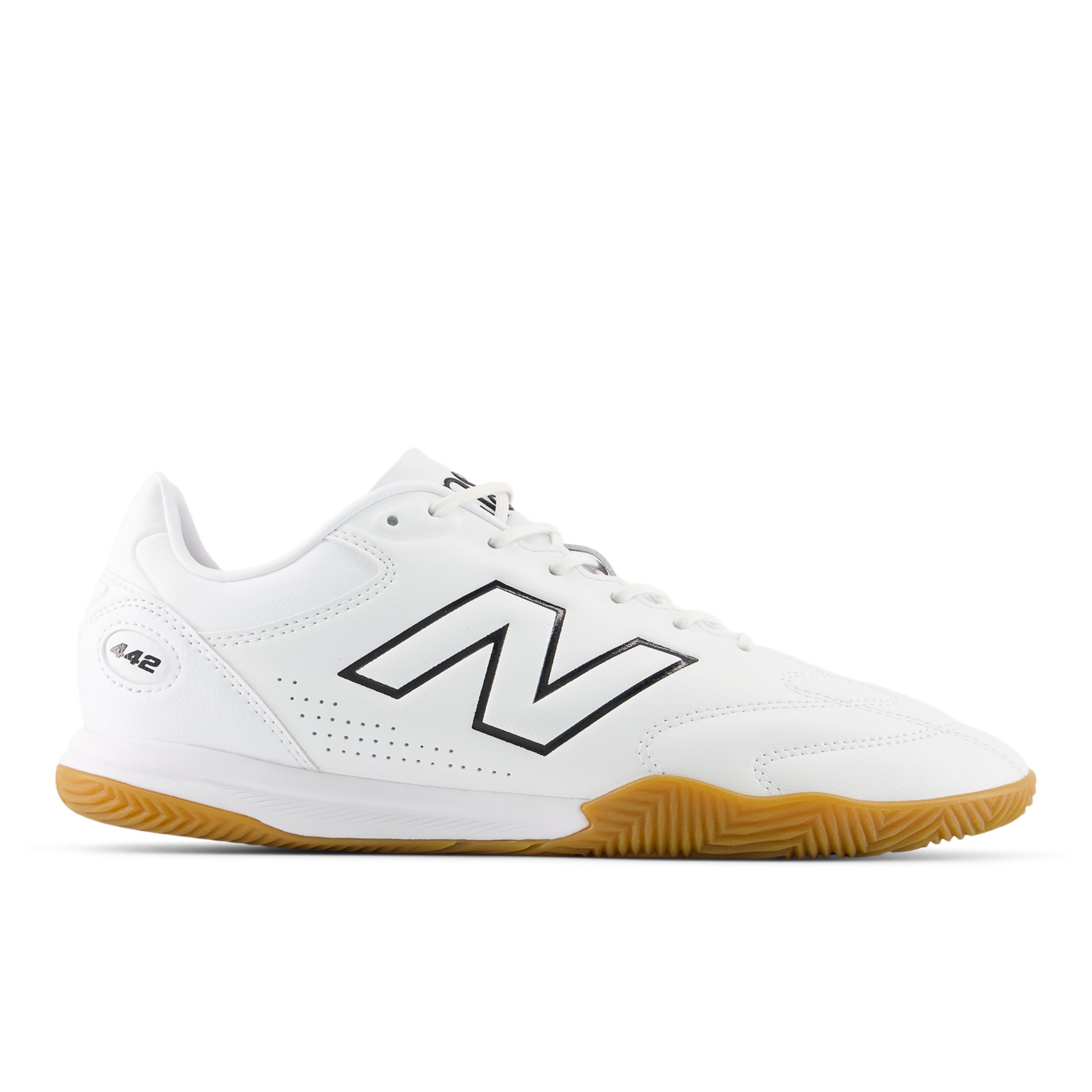 New Balance Unisex 442 Pro IN V3 Soccer Shoes - White/Black/Red - U42I1LV