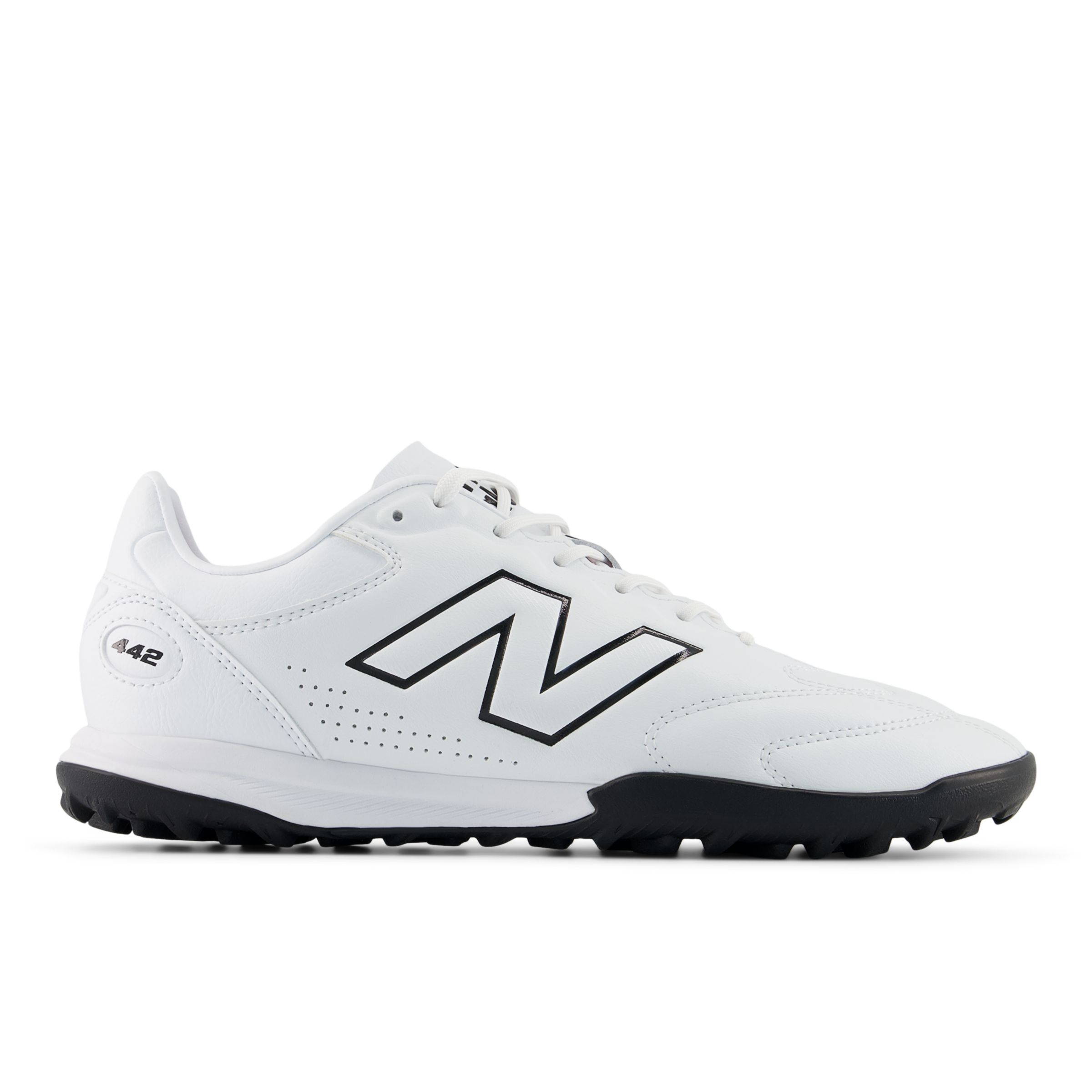 New Balance Unisex 442 Pro TF V3 Soccer Shoes - White/Black/Red - U42T5RG