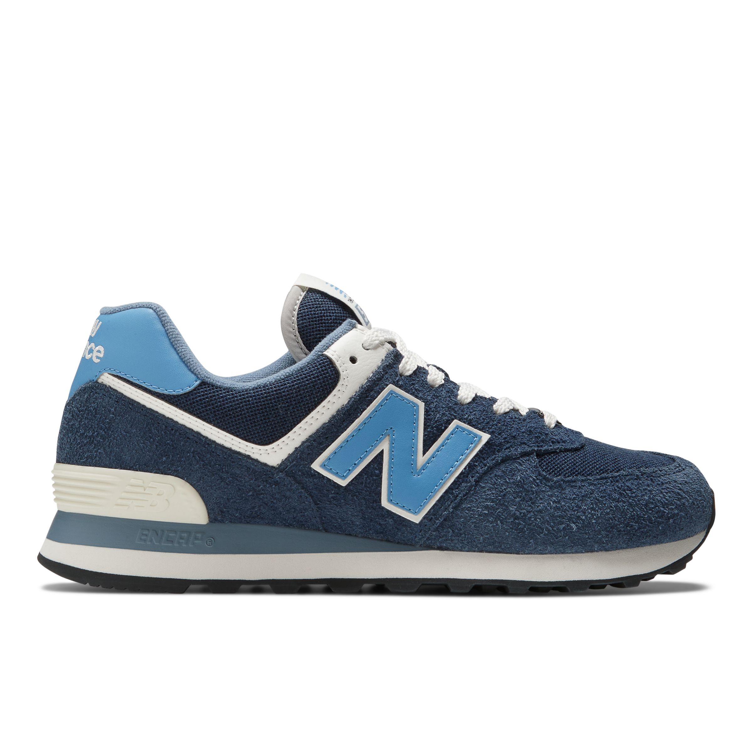 New Balance Unisex 574 in Azul, Suede/Mesh, Tamanho 45