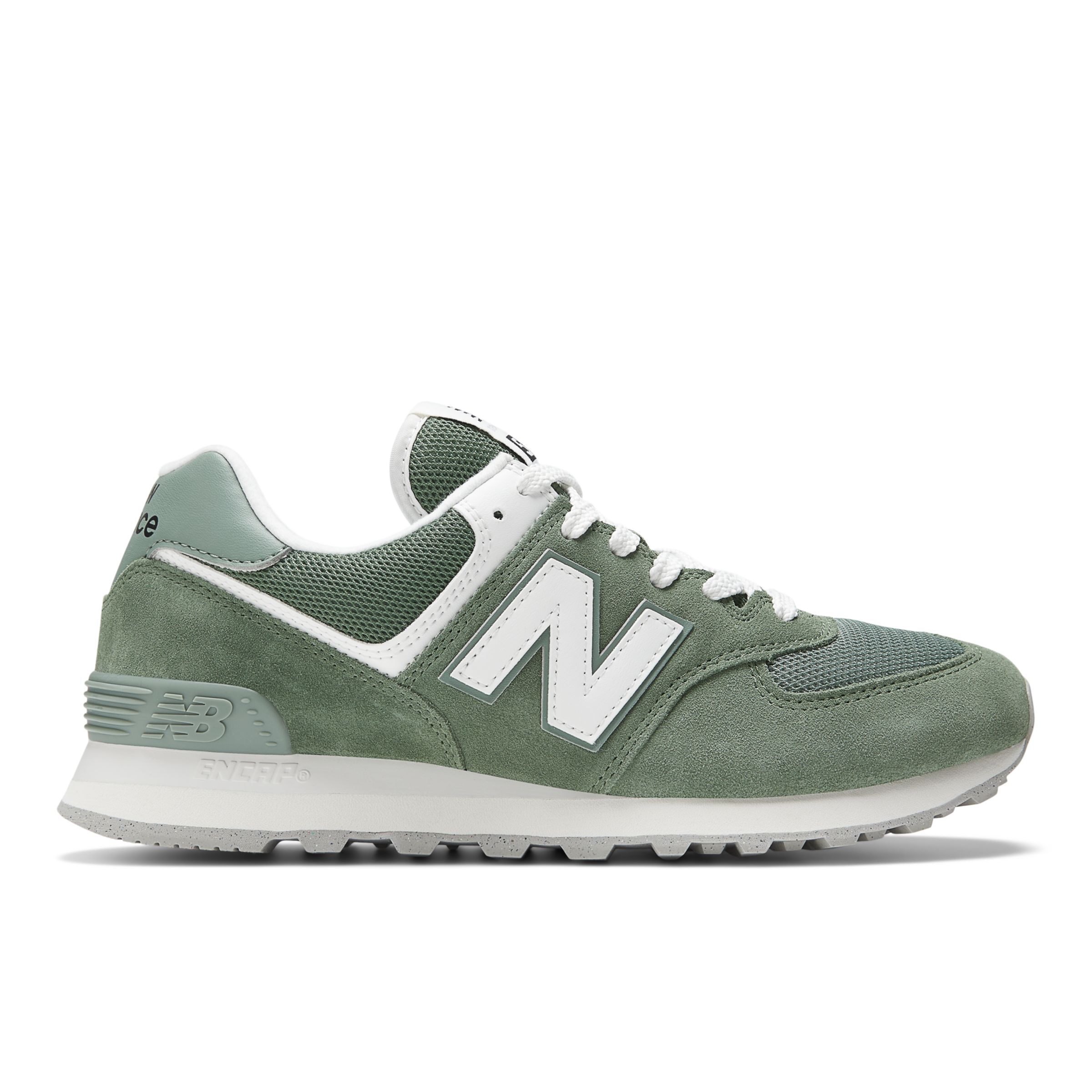 

New Balance Unisex 574 Green/White - Green/White