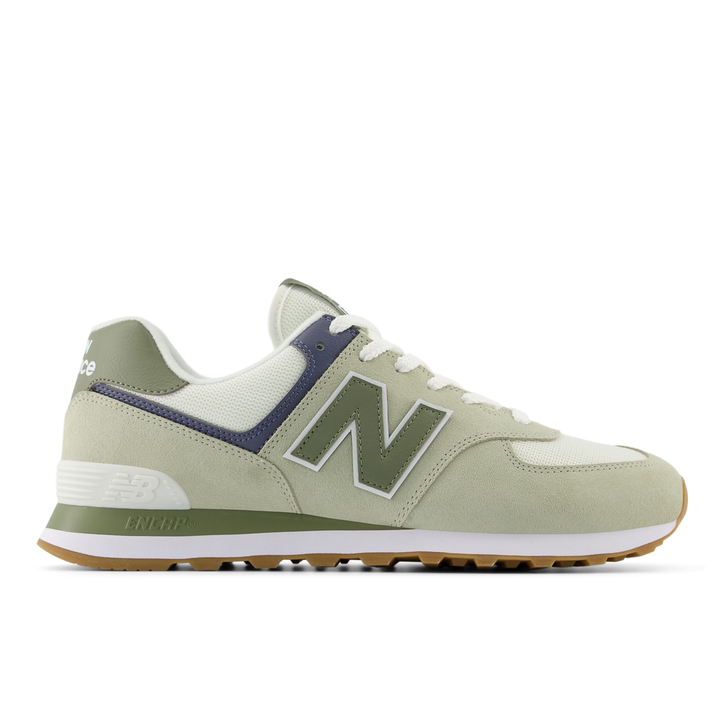 

New Balance Unisex 574 Green/White/Grey - Green/White/Grey