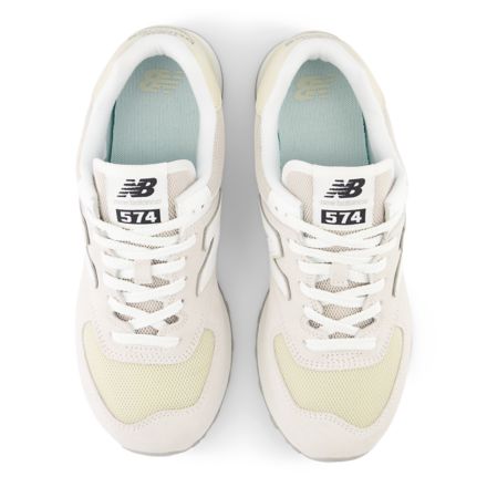 New balance 574 shop v2 fsc white