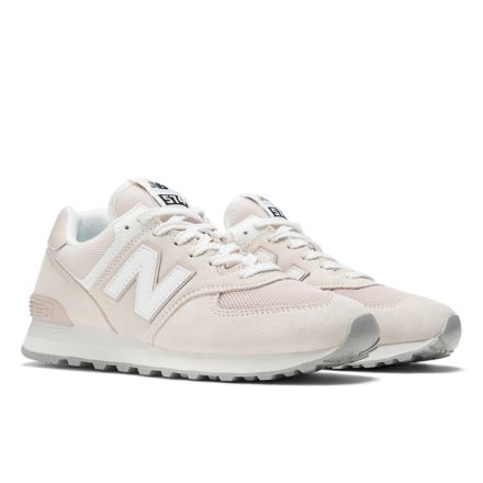 Jual New Balance 574 Women's Sneaker Shoes - White (0888-NEWWL574IR2)