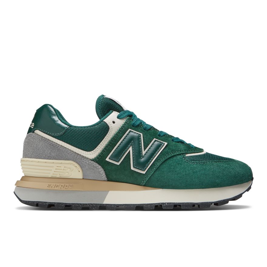 Green and gray store new balance shoes