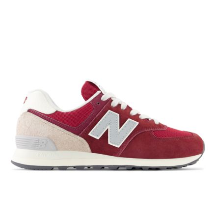 Red new balance 574 on sale womens