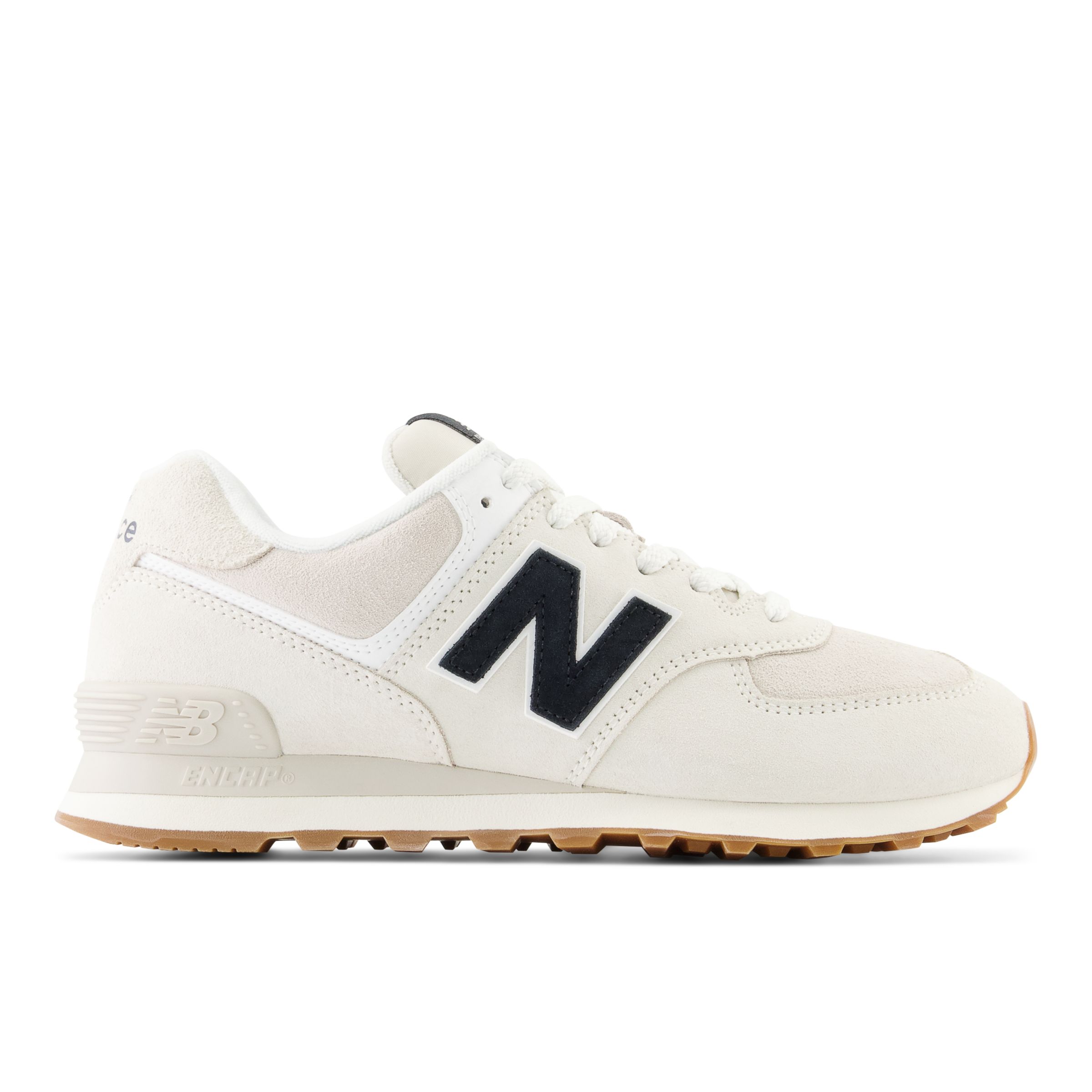 

New Balance Unisex 574 White/Black - White/Black