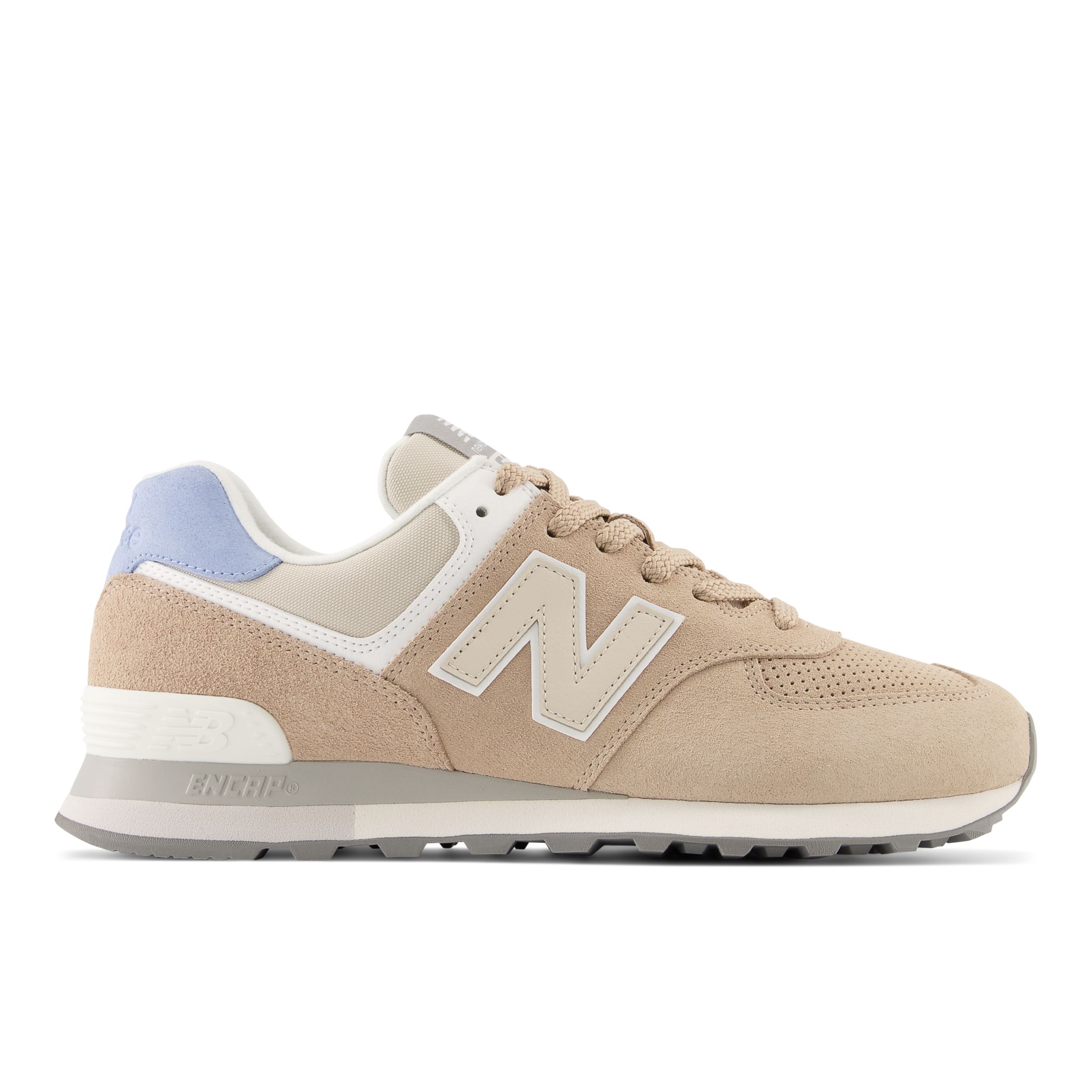 New Balance Unisexe 574 en Marron/Bleu, Suede/Mesh, Taille 49 Large