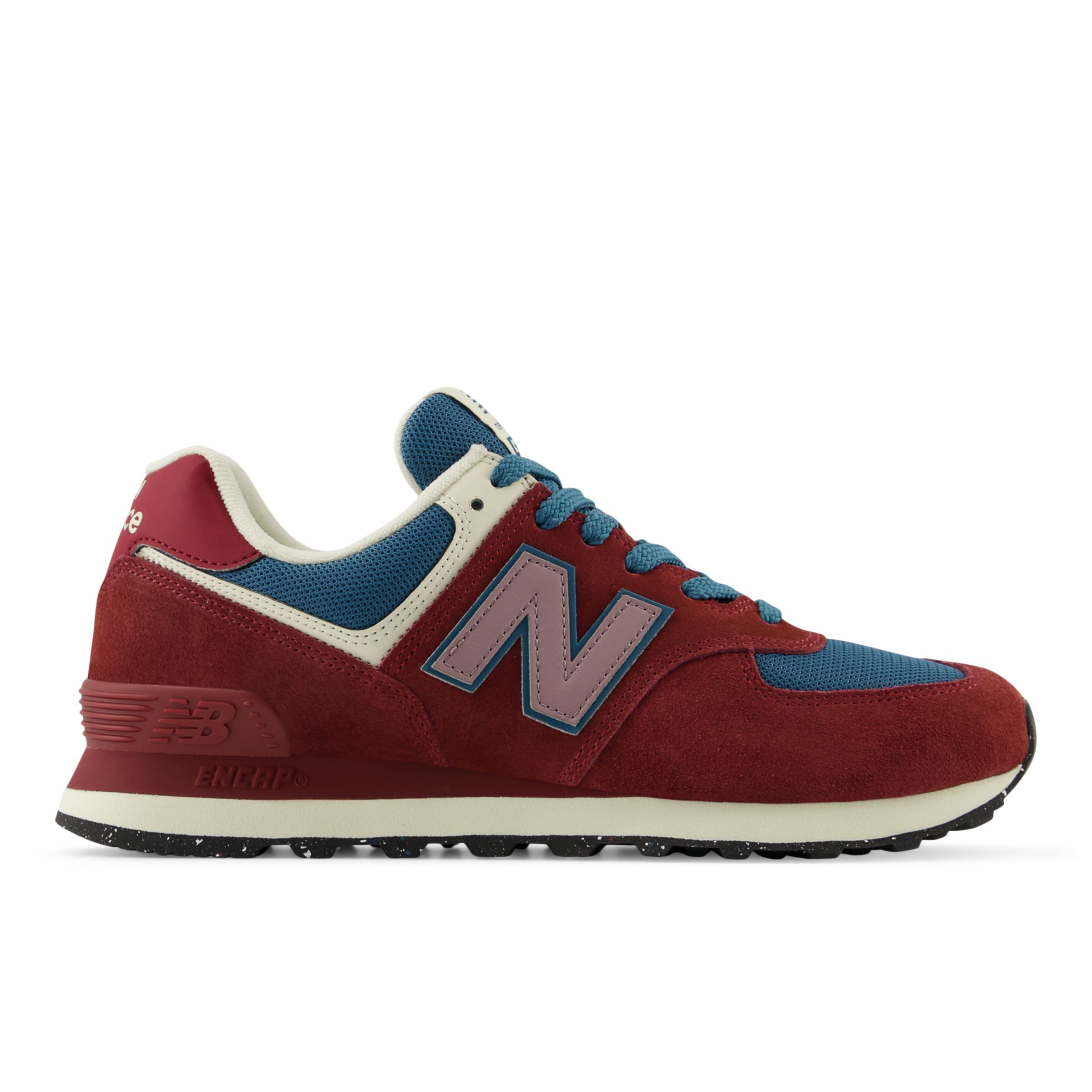 New Balance Unisex 574 in Rot/Blau