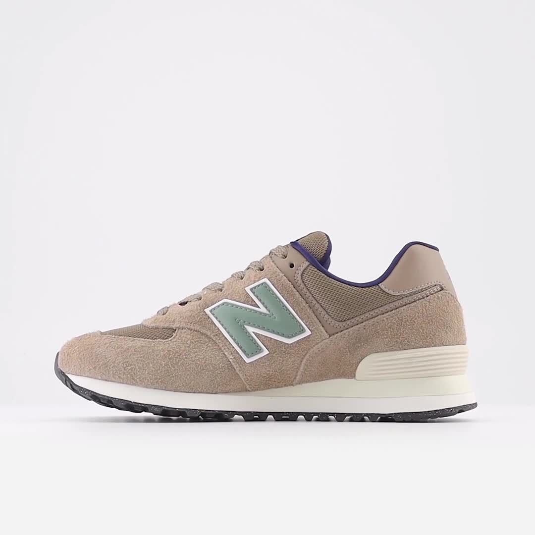 New balance store 574 blue suede