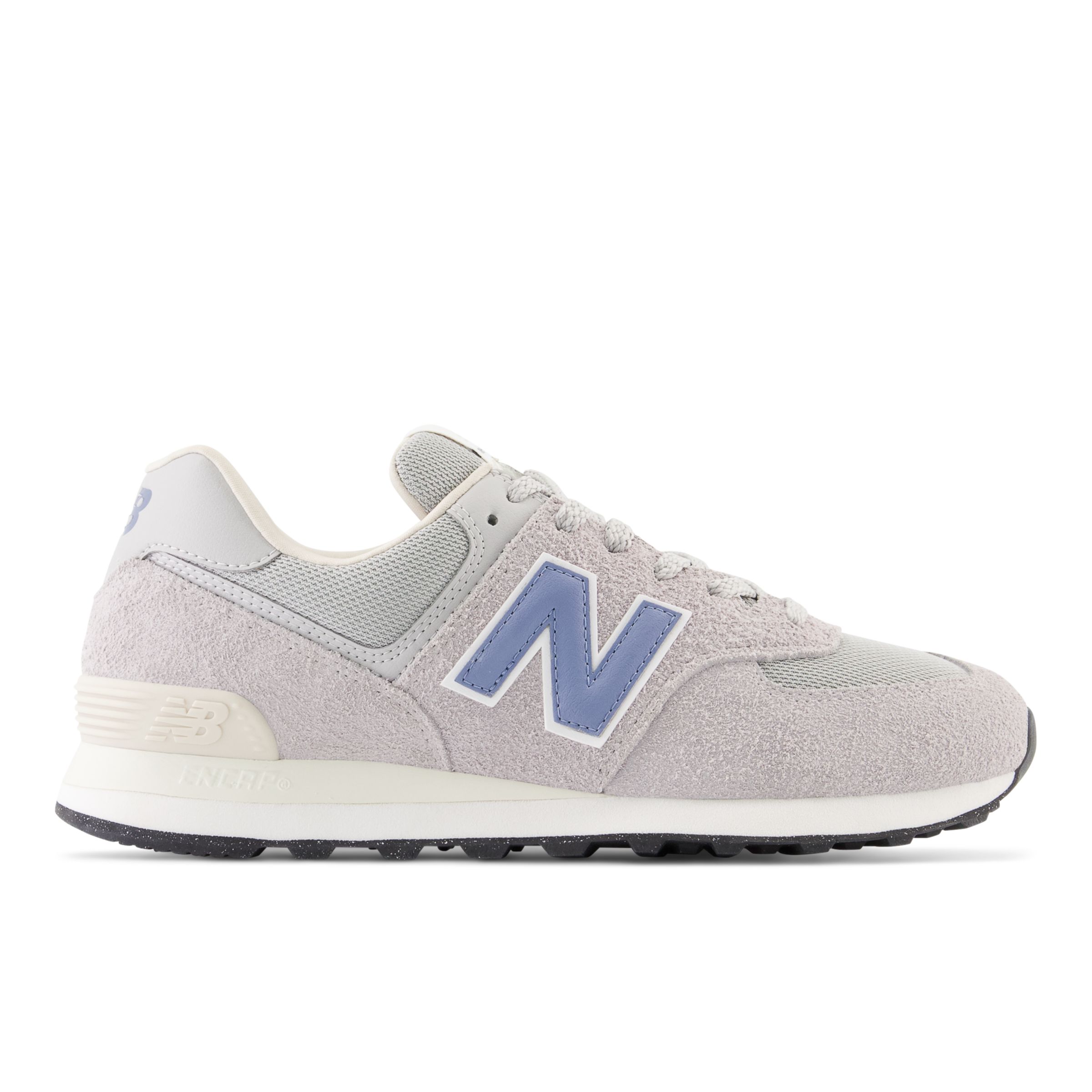 

New Balance Unisexe 574 en Gris/Bleu, Suede/Mesh, Taille 40 Large