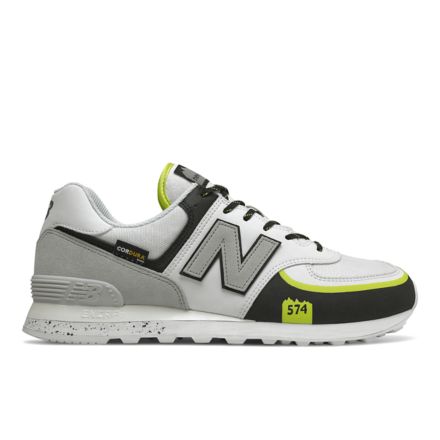 New balance 574 blanche homme hot sale