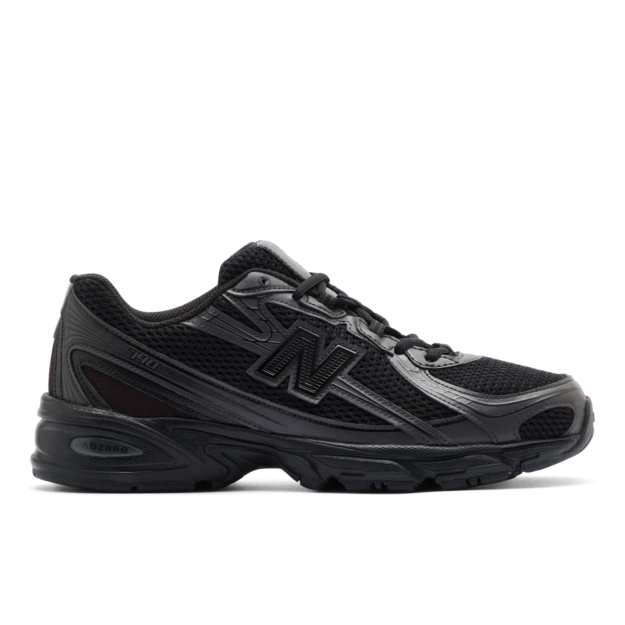 New Balance Unisex 740 in Black Synthetic, size 8.5