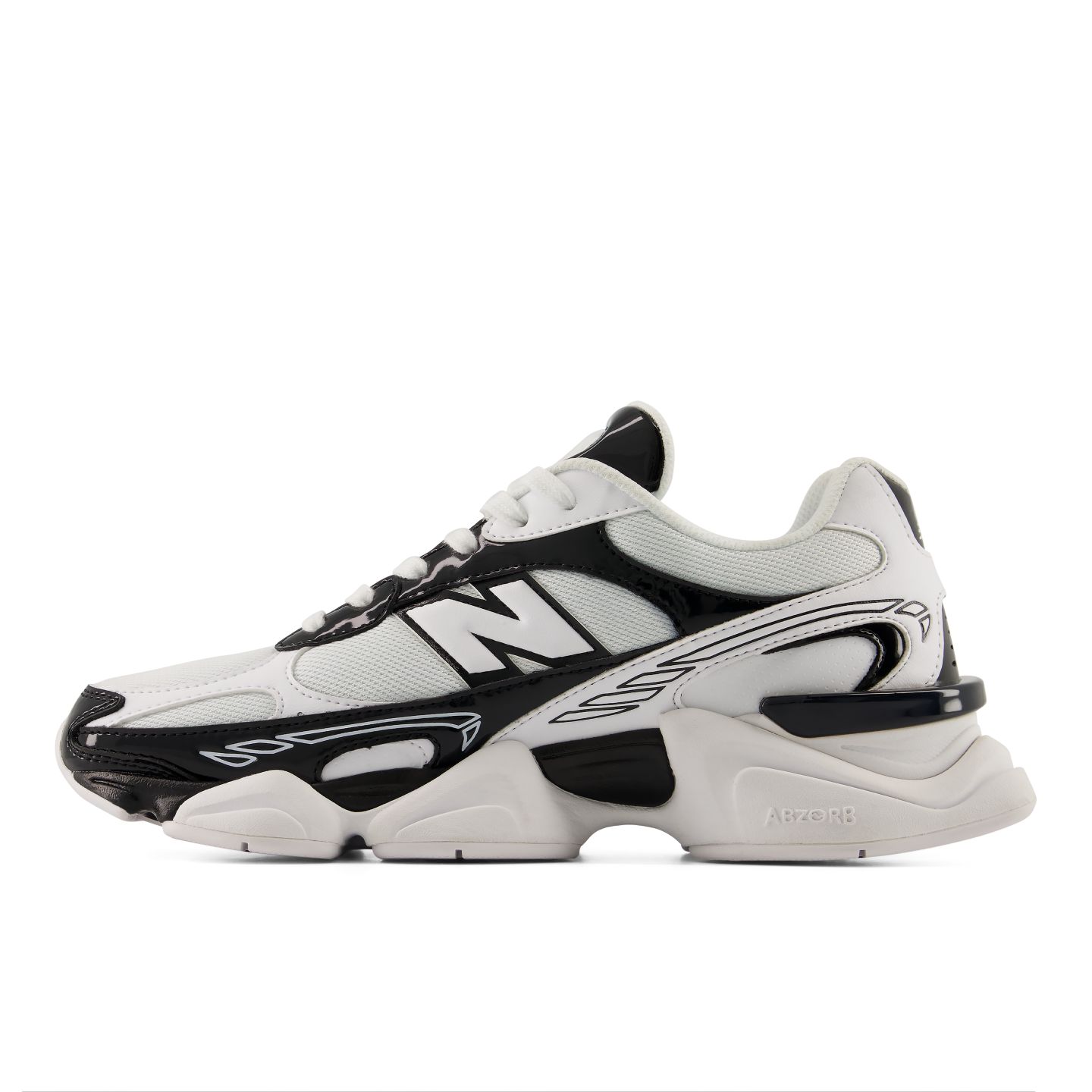 Мужские кроссовки New Balance 9060R, цвет: Чёрный / Белый — фото 3