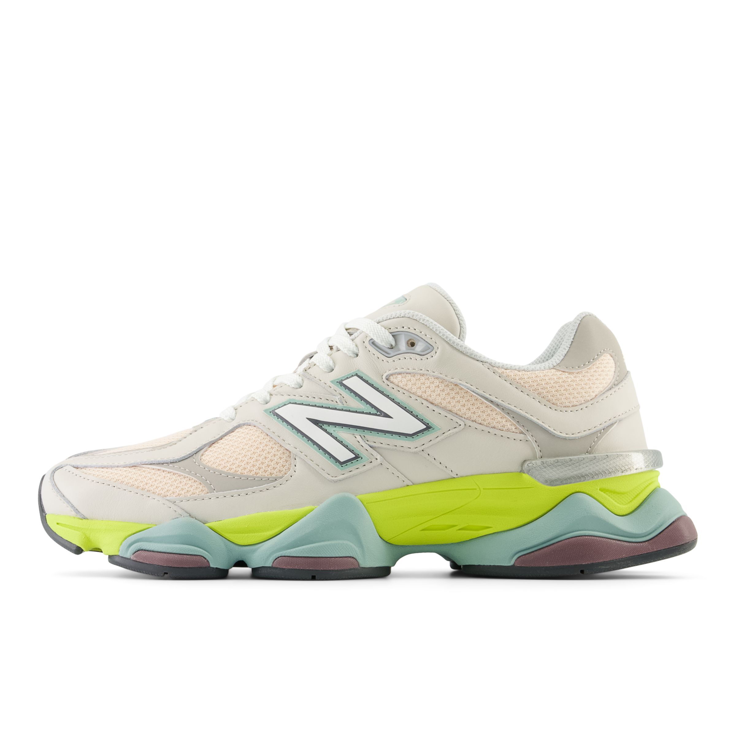 New Balance 9060 “Grey / Lime” 2024 Moonbeam/Vintage Rose/Moonrock