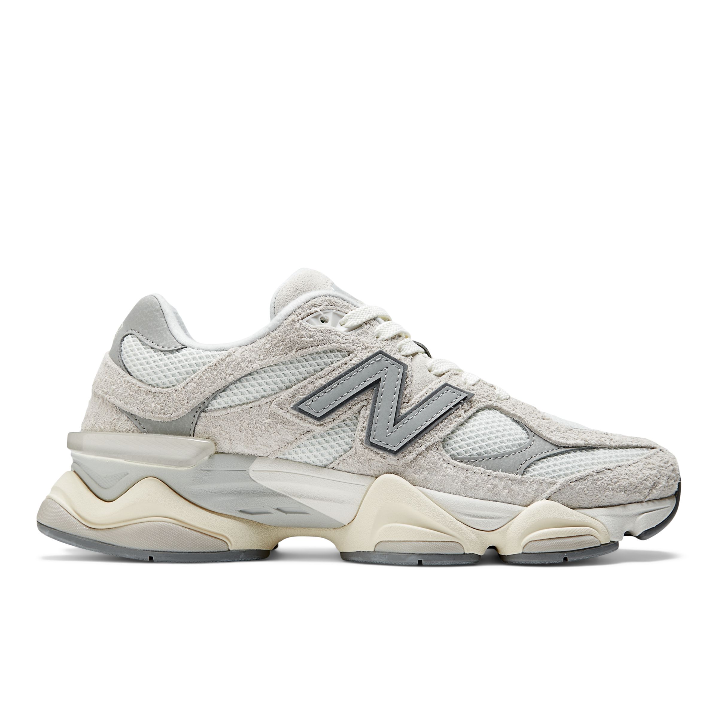 

New Balance Unisexe 9060 en Blanc/Gris, Leather, Taille 47 Large