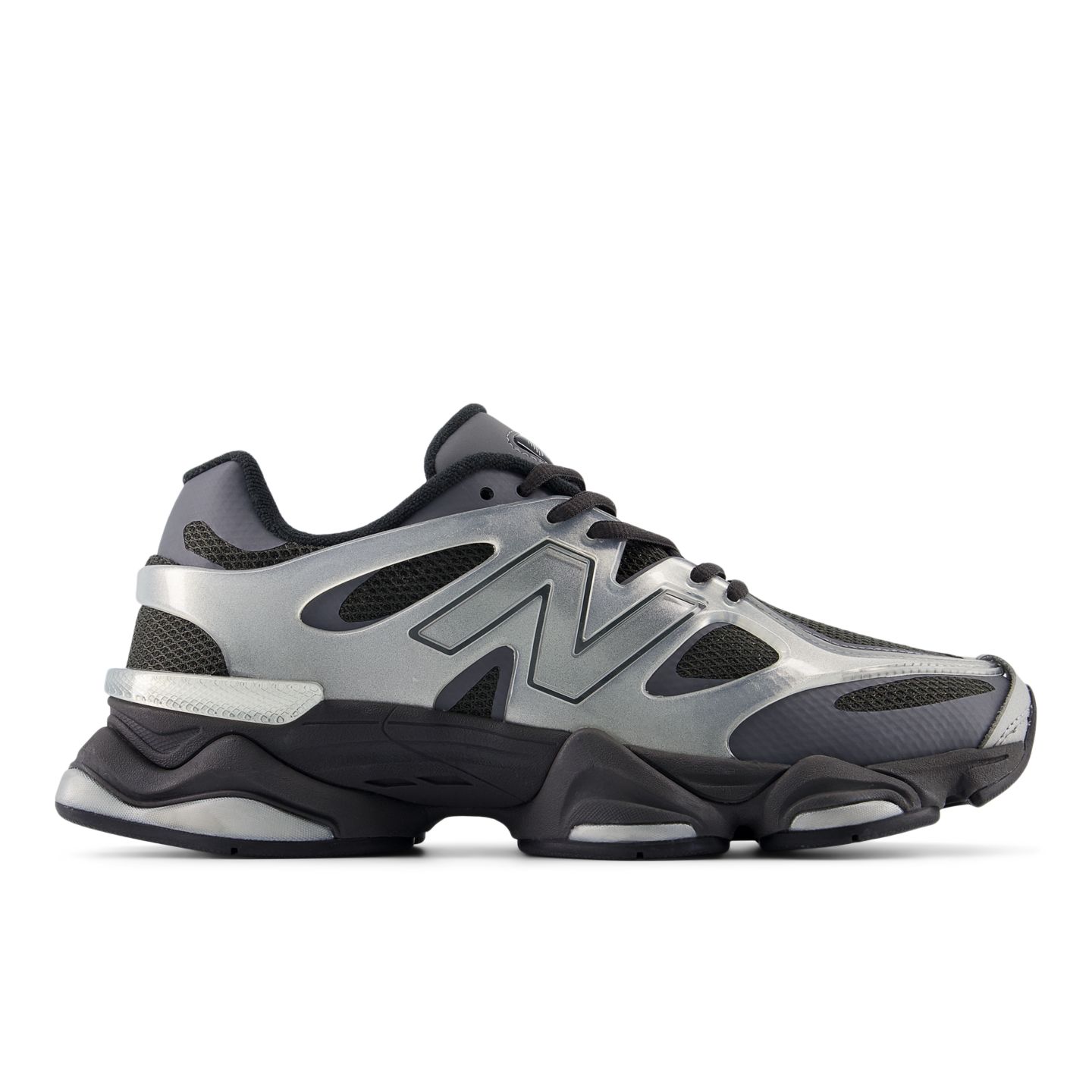 Мужские кроссовки New Balance 9060 X, цвет: Серебристый / Чёрный — фото 1