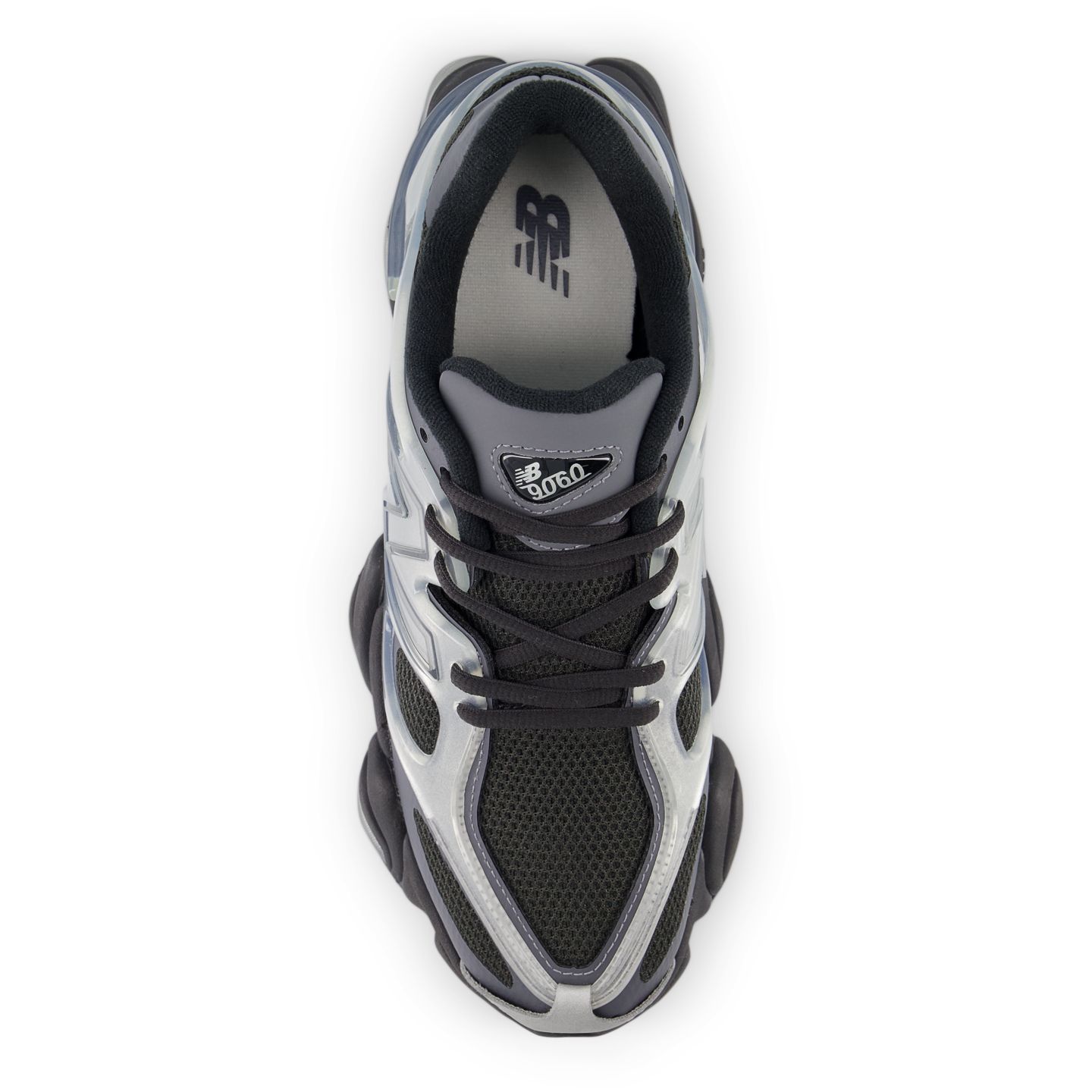 Мужские кроссовки New Balance 9060 X, цвет: Серебристый / Чёрный — фото 4