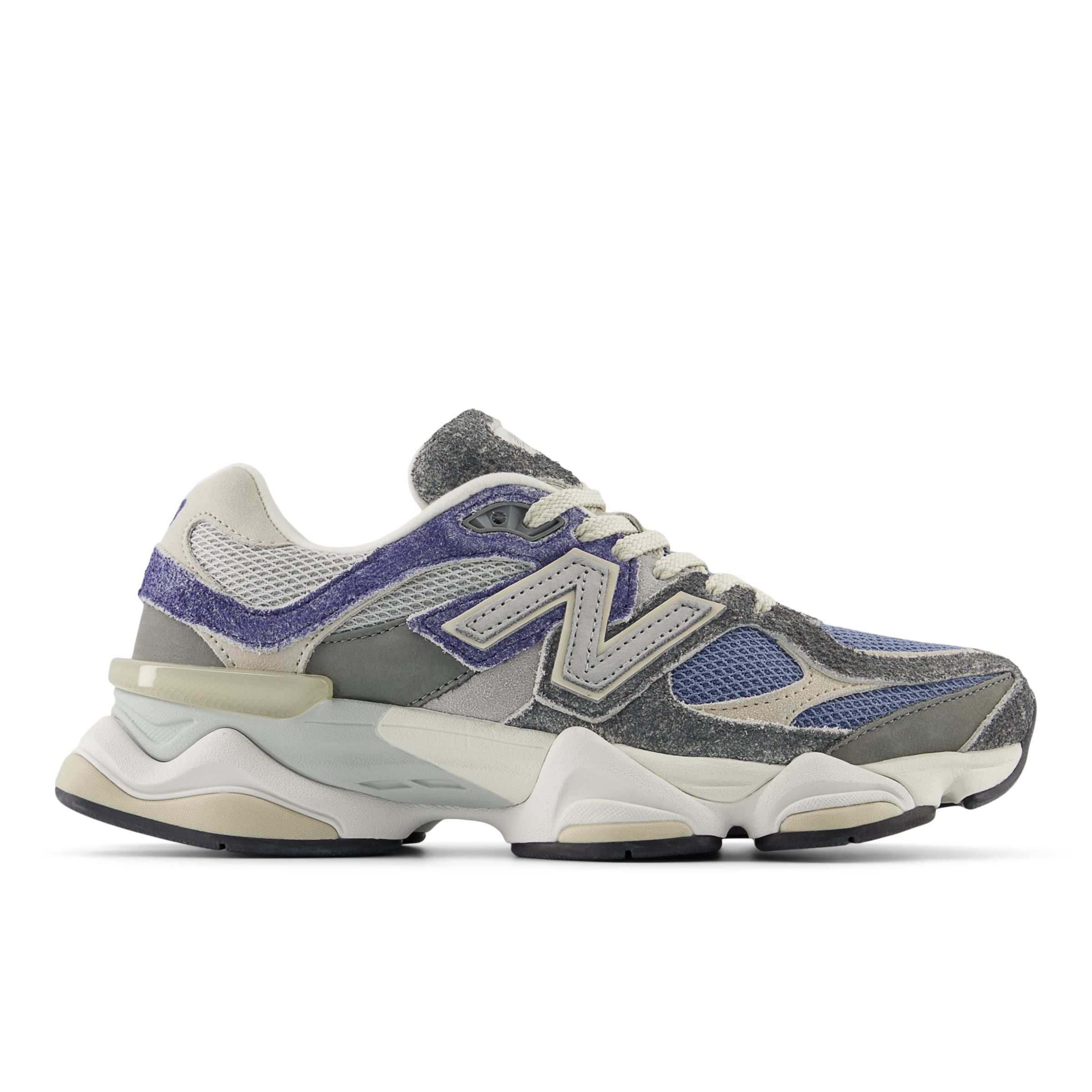 New Balance Unisex 9060 in Grey Suede/Mesh, size 9