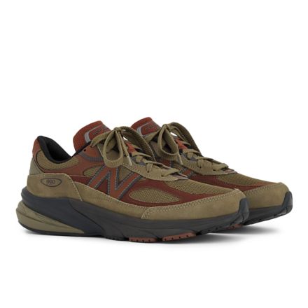 Made in USA 990v6, Dark Camo with Rich Oak with Black Cement, U990CA6