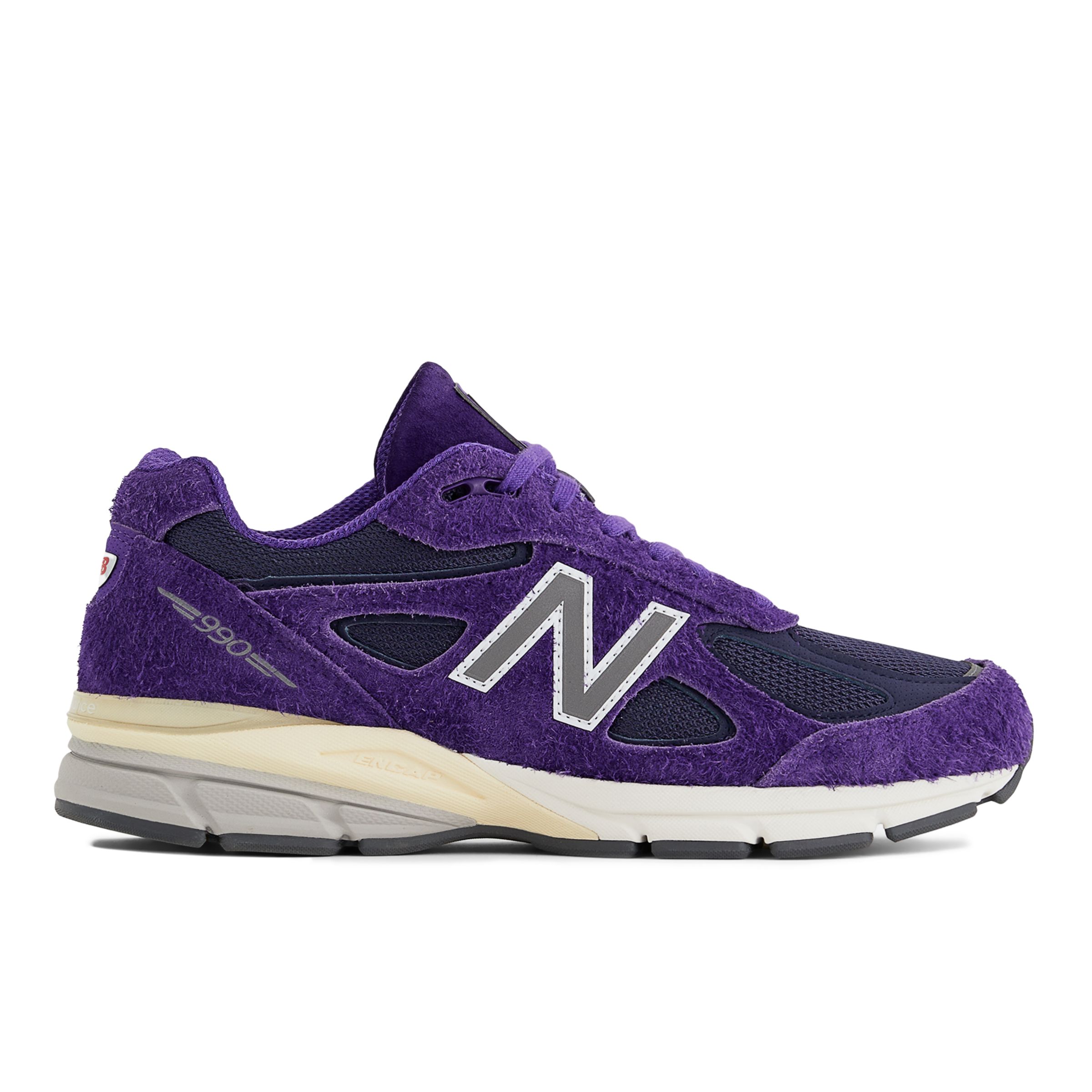 New Balance Unisex Made in USA 990v4 in Purple/Grey Leather, size 7.5