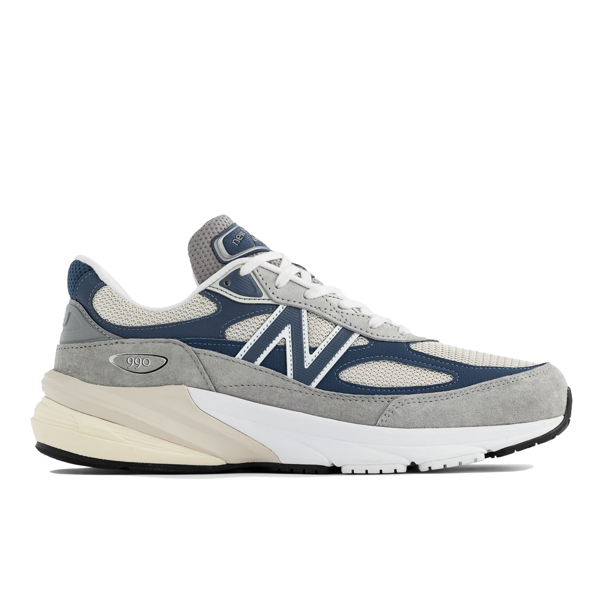 New Balance Unisex Made in USA 990v6 in Grey/Blue Leather, size 9.5