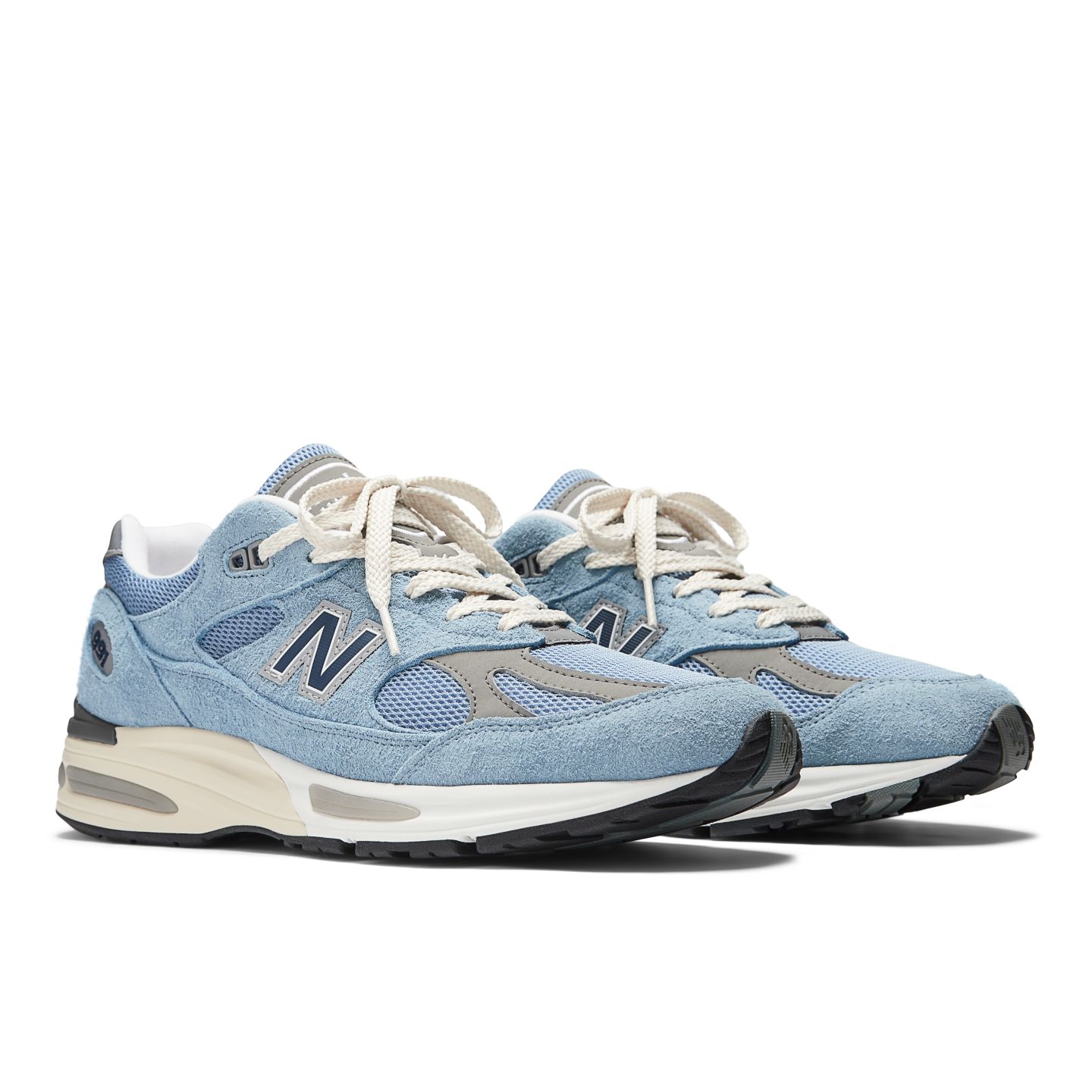 Мужские кроссовки New Balance Made in UK 991v2 Grounded, цвет: Синий / Джинсовый — фото 2