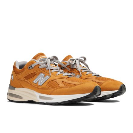 New balance 991 burnt on sale orange