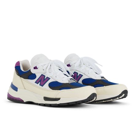 Made in USA 992, WHITE with TEAM ROYAL with PURPLE FUSCHIA, U99278L