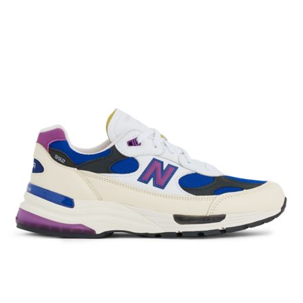 Made in USA 992, WHITE with TEAM ROYAL with PURPLE FUSCHIA, U99278L